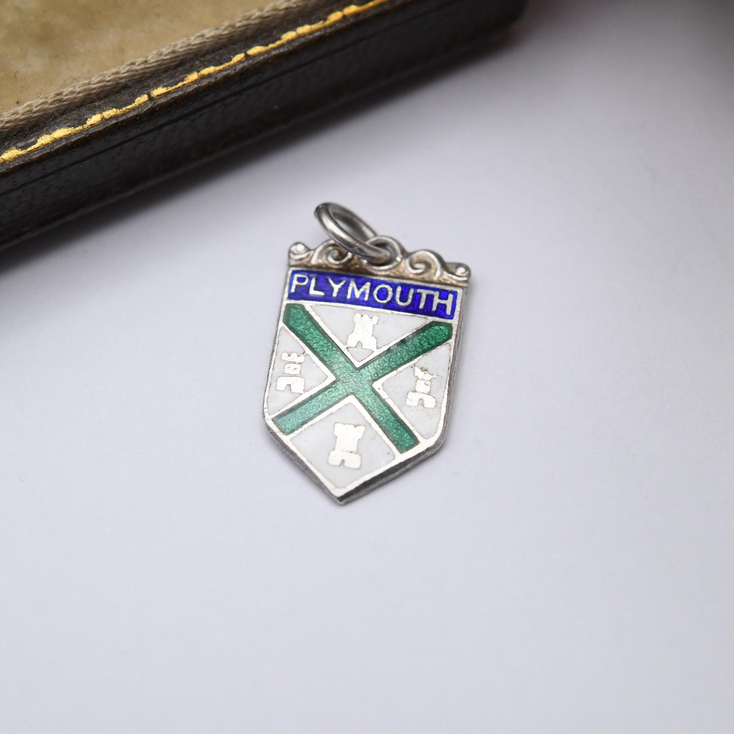 Vintage Sterling Silver Plymouth Charm Pendant - England | Souvenir Gift for Charm Bracelet