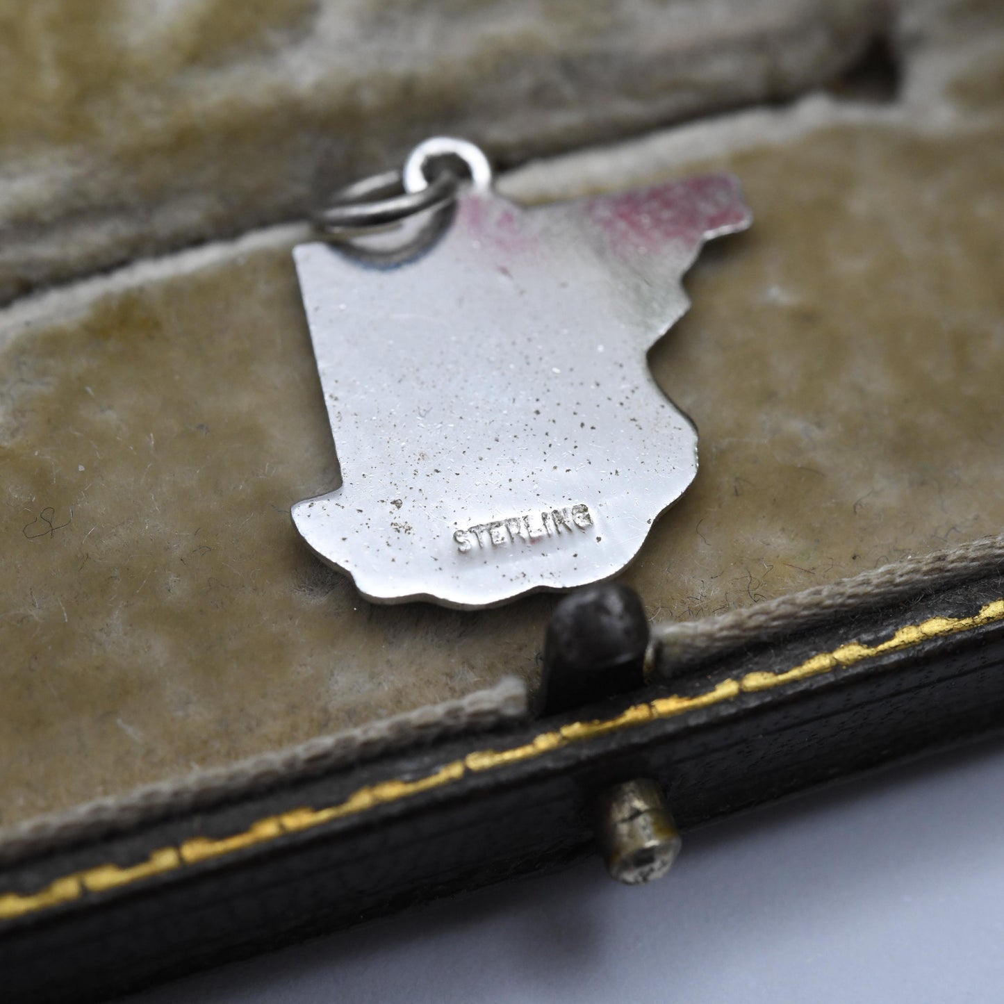 Vintage Sterling Silver Maryland Charm Pendant - Baltimore | Annapolis | American | Souvenir Gift for Charm Bracelet