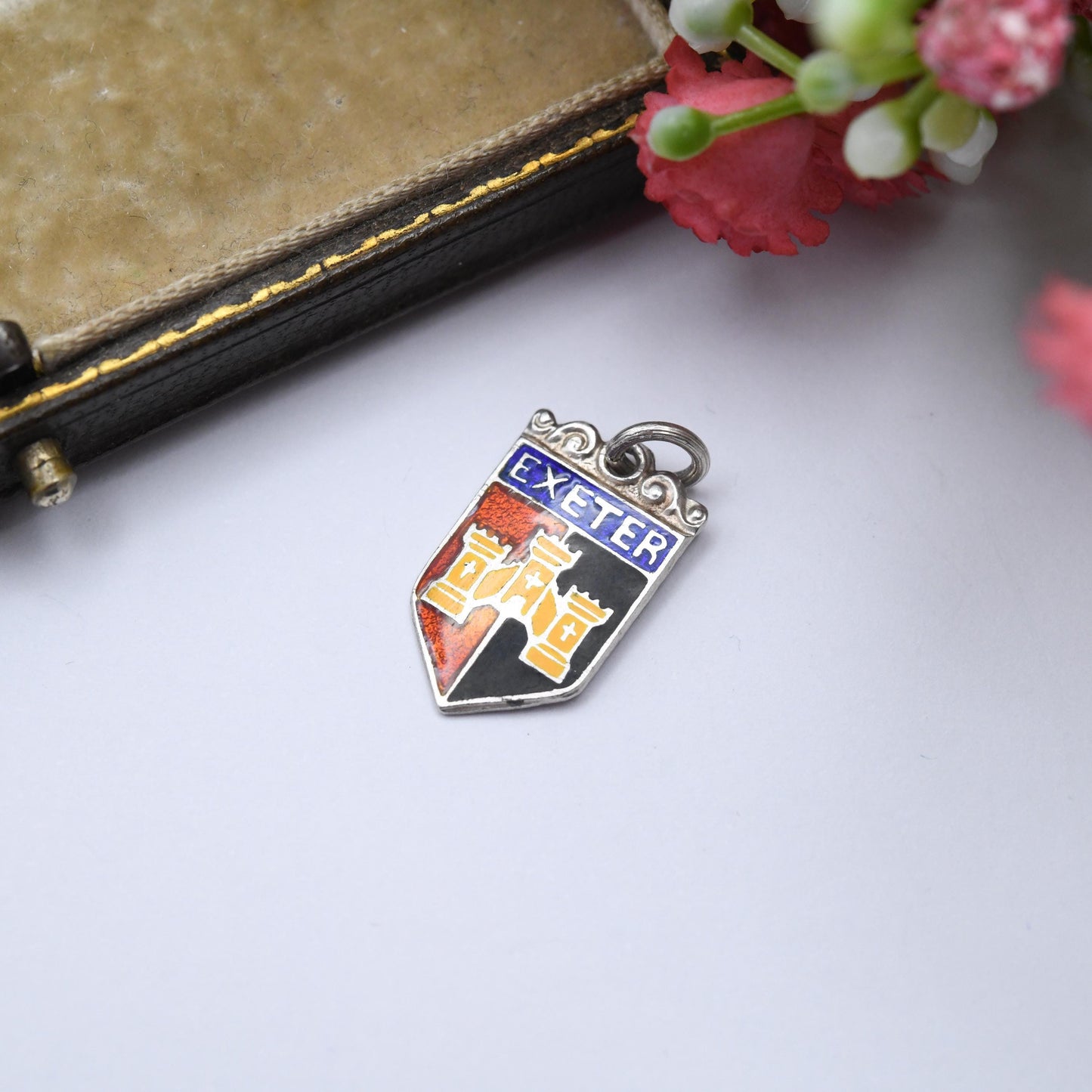 Vintage Sterling Silver Exeter Charm Pendant - England | Souvenir Gift for Charm Bracelet