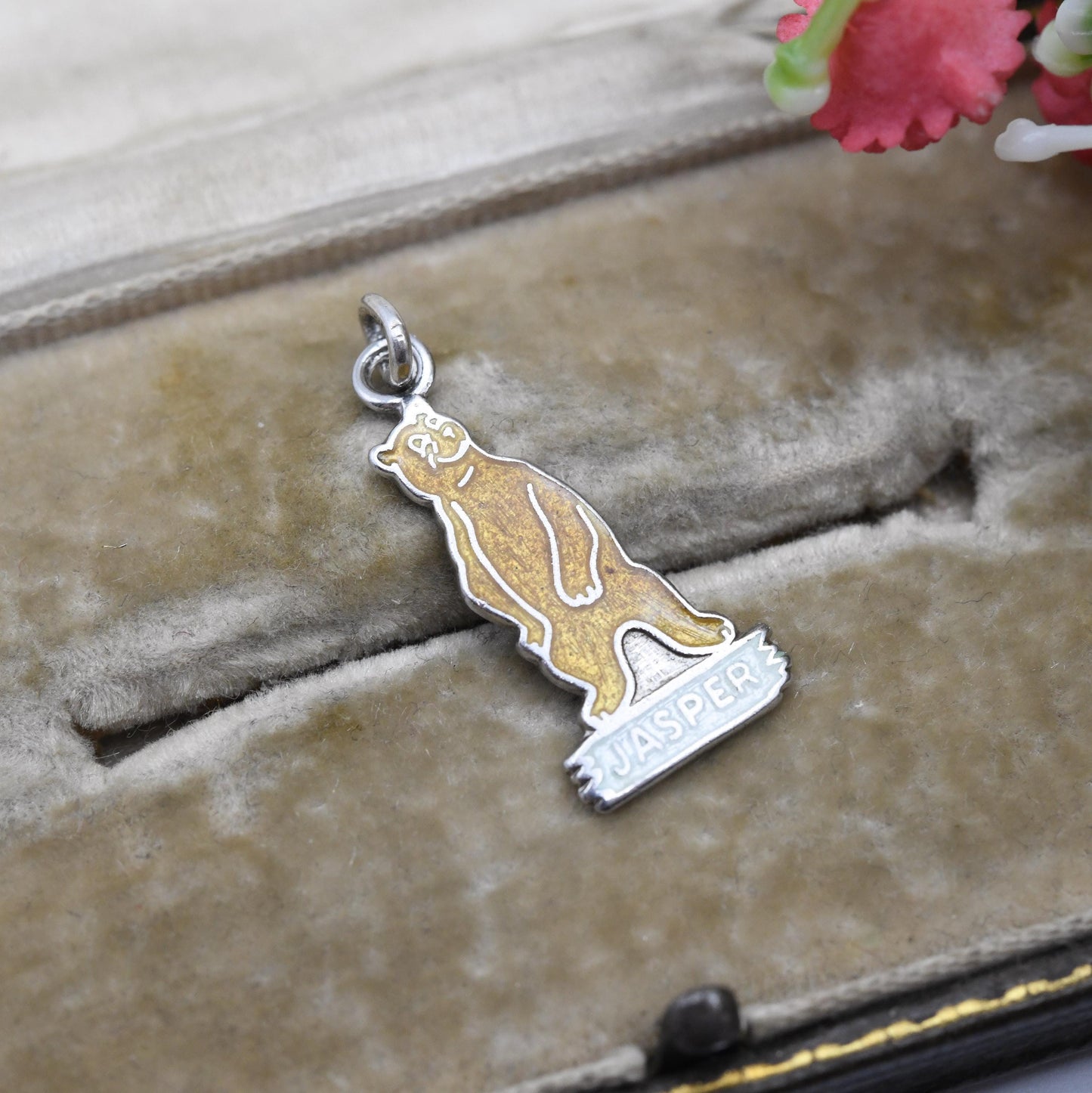 Vintage Sterling Silver Jasper Canadian Charm - Travel Charm | National Park