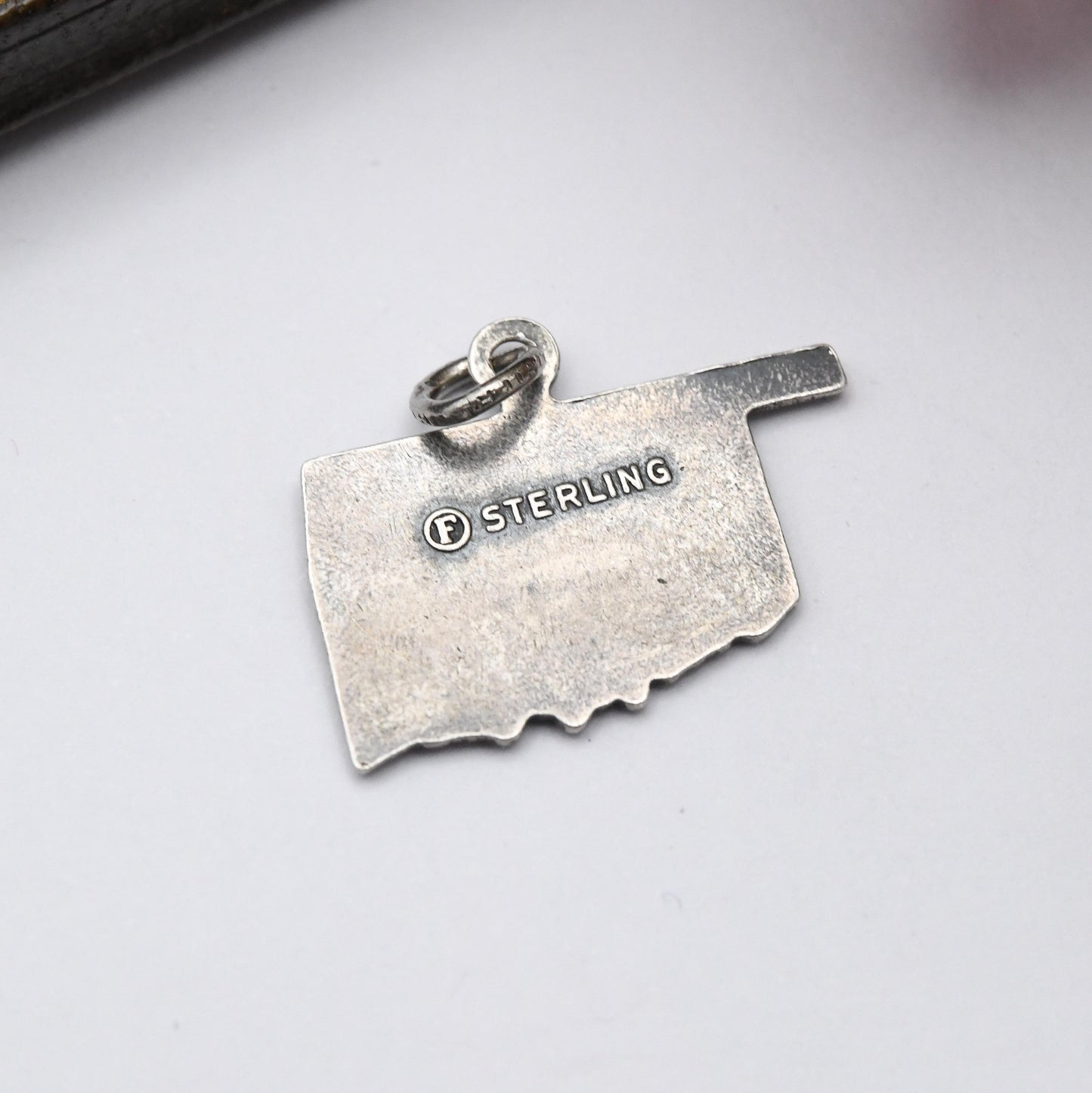 Vintage Sterling Silver Tulsa Oklahoma City Charm Pendant - American State Charm | Souvenir Gift for Charm Bracelet