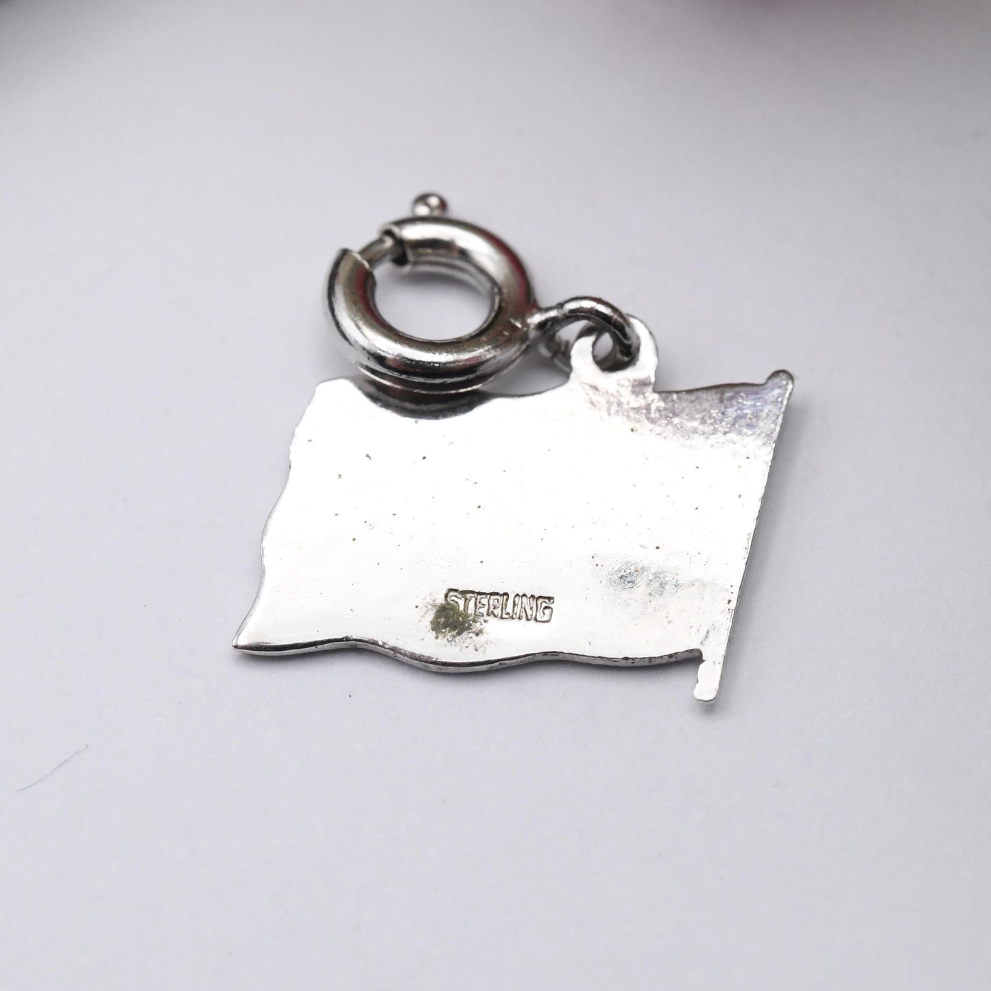 Vintage Sterling Silver American Flag Charm Pendant - USA | Patriotic | United States | Souvenir Gift for Charm Bracelet