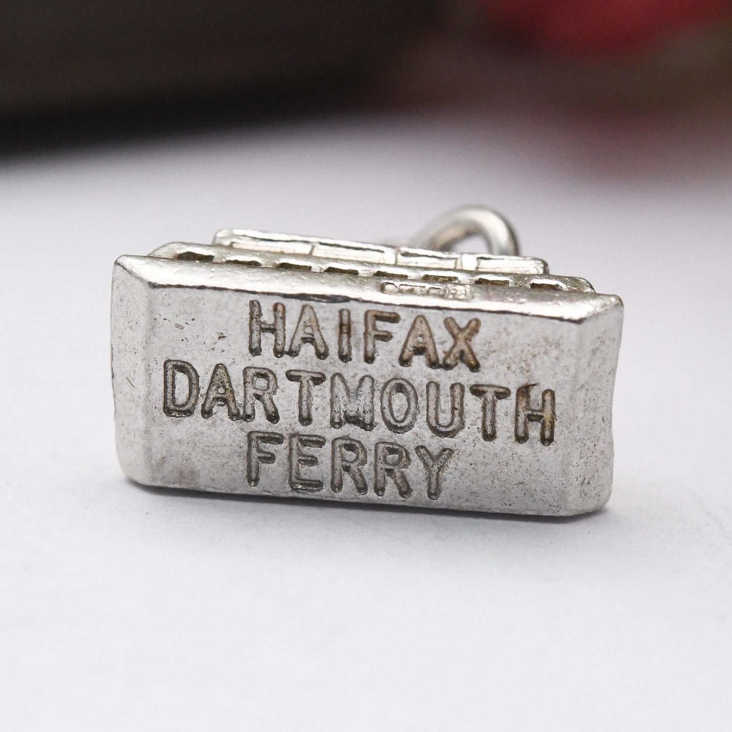 Vintage Sterling Silver Halifax Dartmouth Ferry Charm Pendant - Boat | Nautical | Seaside | England | Souvenir Gift for Charm Bracelet