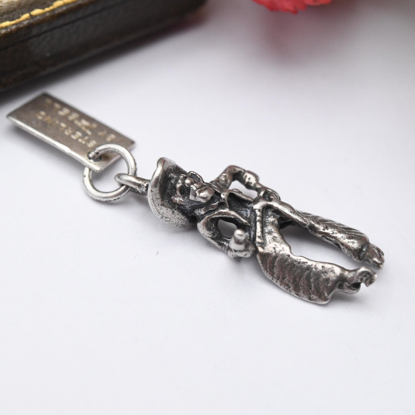 Vintage Sterling Silver Bell Trading Post Cowboy Sheriff Charm Pendant - Rare | Native American | Gift for Charm Bracelet