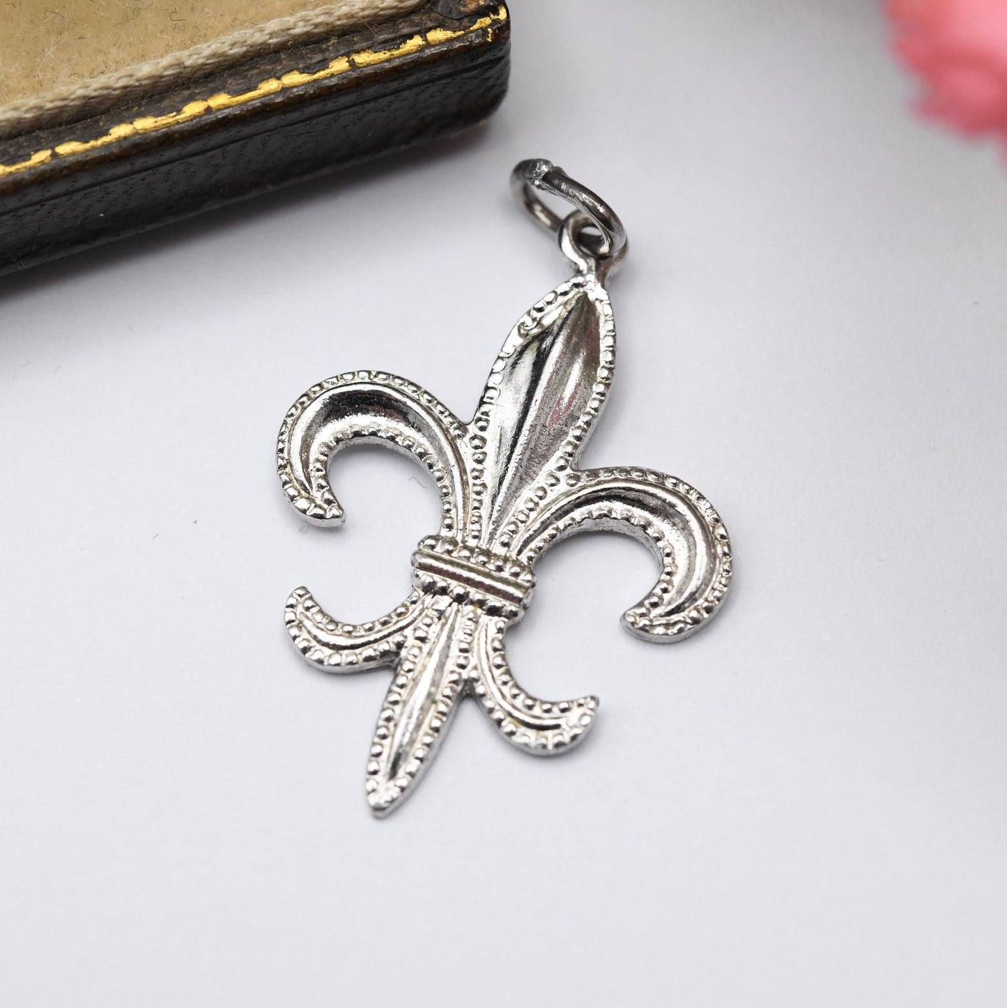 Vintage Sterling Silver Quebec Charm Pendant - Blue Enamel | Canada Charm | Canadian Charm | Souvenir Gift for Charm Bracelet