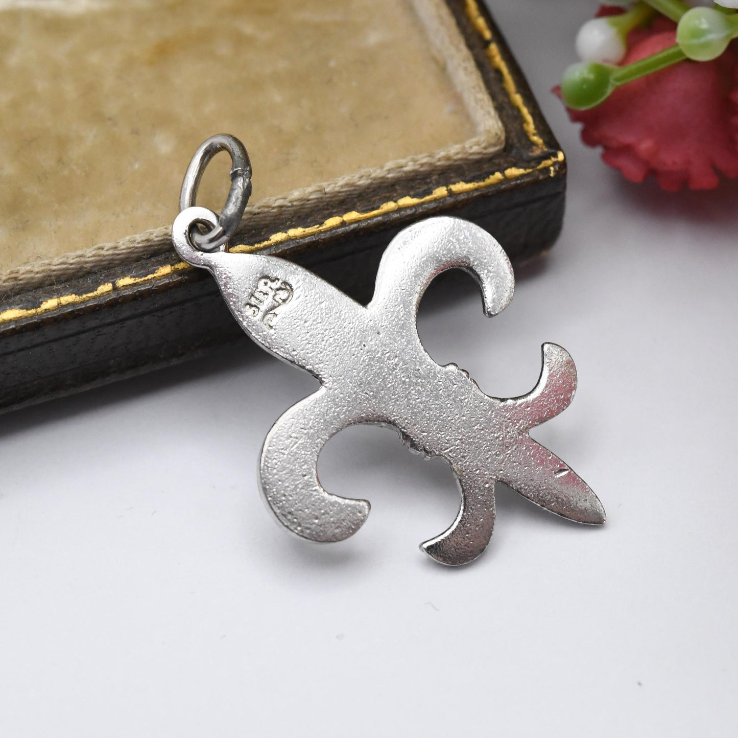 Vintage Sterling Silver Quebec Charm Pendant - Blue Enamel | Canada Charm | Canadian Charm | Souvenir Gift for Charm Bracelet