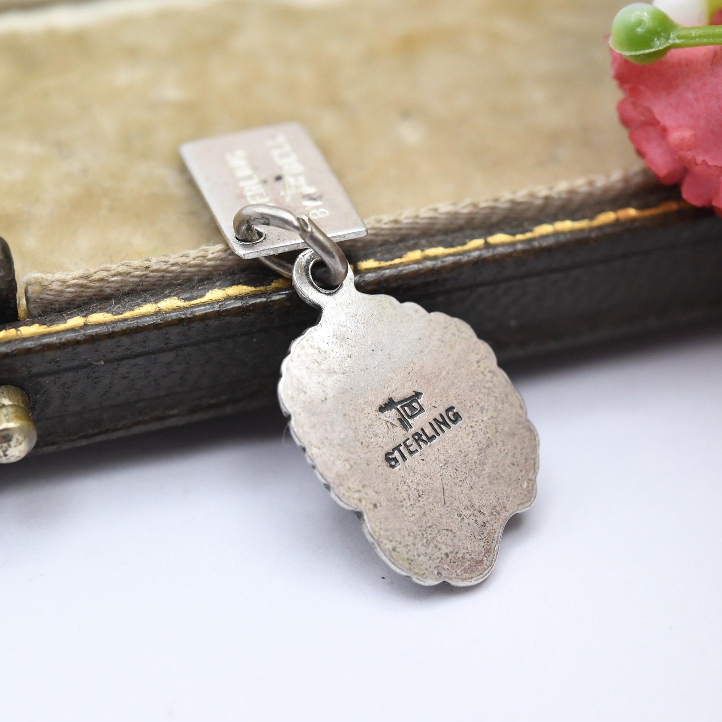 Vintage Sterling Silver & Copper Bell Trading Post Navajo Chief Charm Pendant - Rare | Native American | Gift for Charm Bracelet