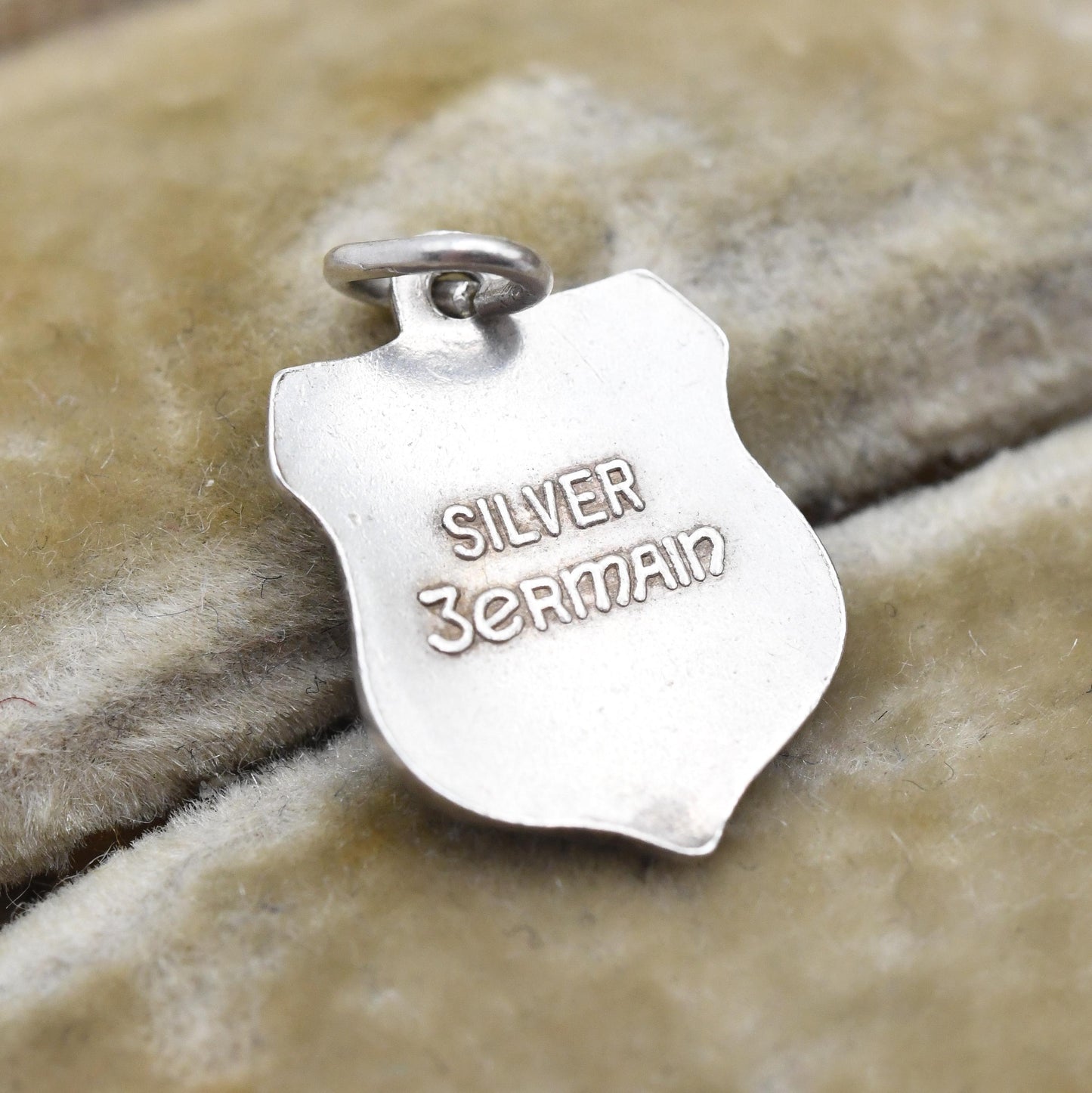Vintage Sterling Silver Ireland Charm Pendant - Clover | Republic of Ireland | Souvenir Gift for Charm Bracelet