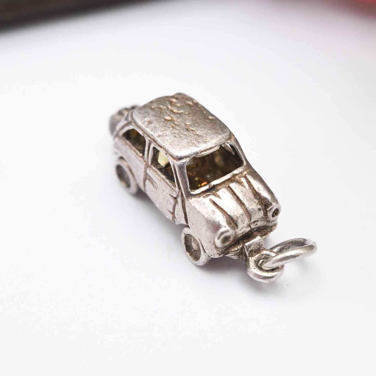 Vintage CHIM Sterling Silver Mini Car Charm Pendant - Opening Charm | Gift for Charm Bracelet