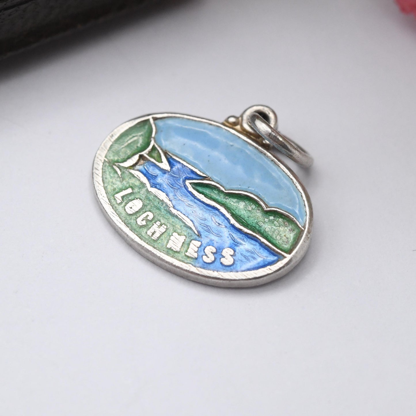 Vintage Sterling Silver Loch Ness Charm Pendant - Scotland Charm | Souvenir Gift for Charm Bracelet
