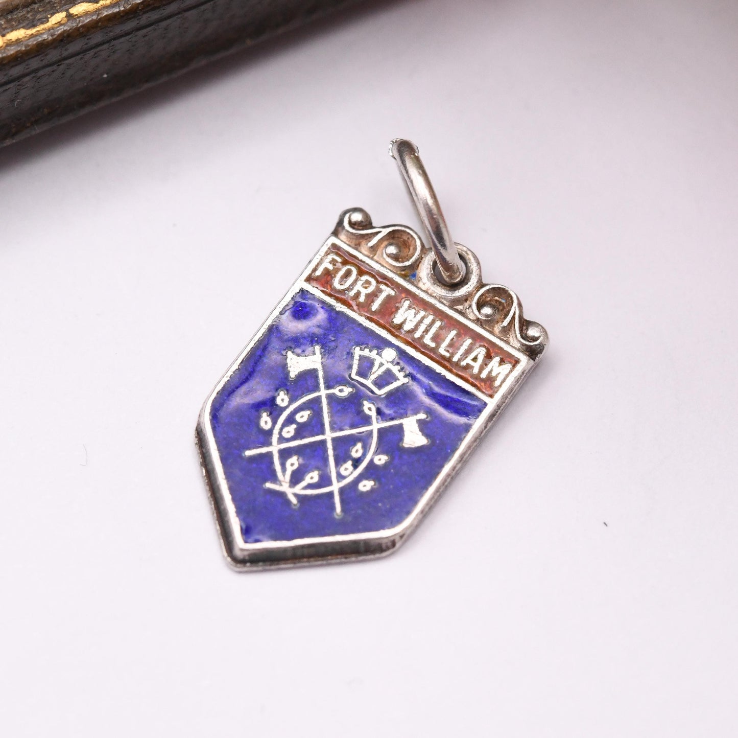 Vintage Sterling Silver Fort William Charm Pendant - Scottish | Scotland | Enamel | Souvenir Gift for Charm Bracelet