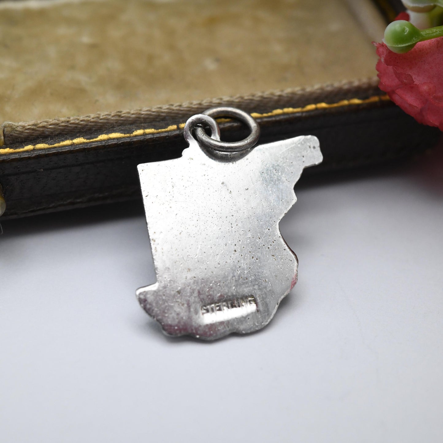 Vintage Sterling Silver Maryland Charm Pendant - Baltimore | Annapolis | American | Souvenir Gift for Charm Bracelet
