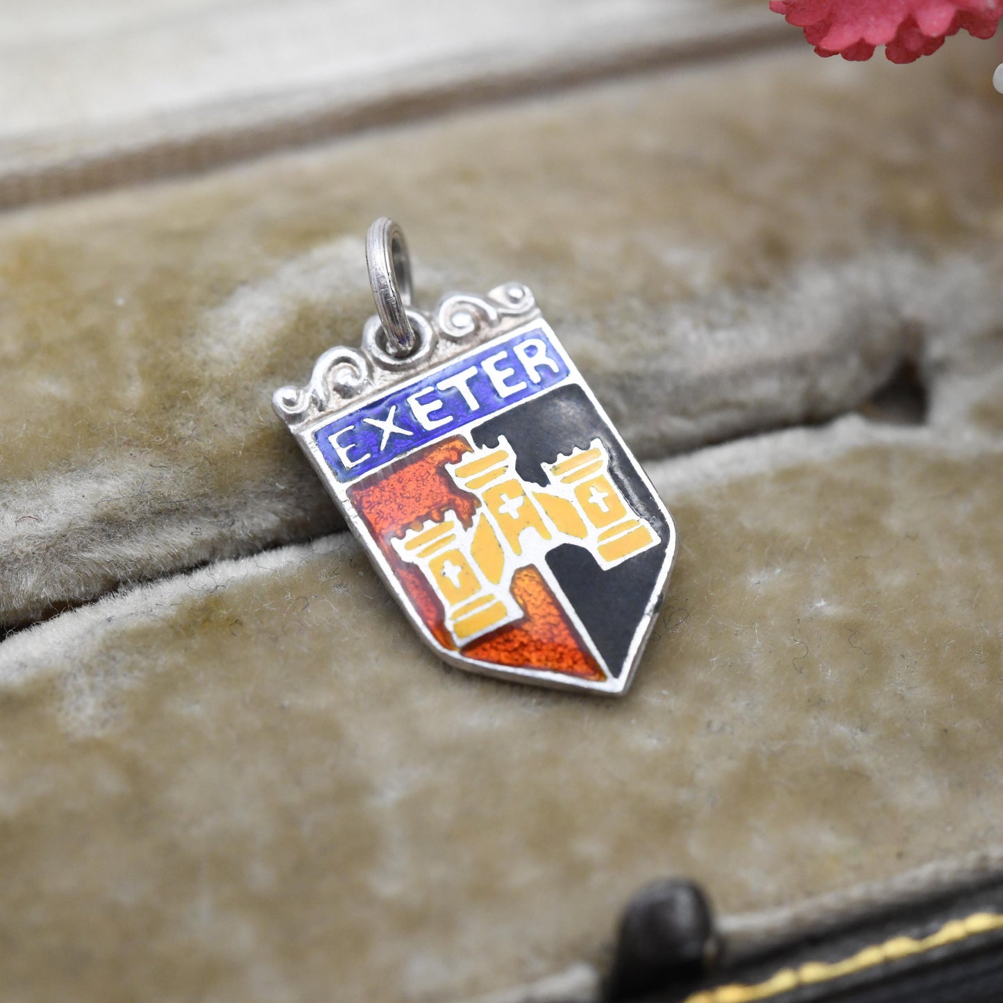 Vintage Sterling Silver Exeter Charm Pendant - England | Souvenir Gift for Charm Bracelet