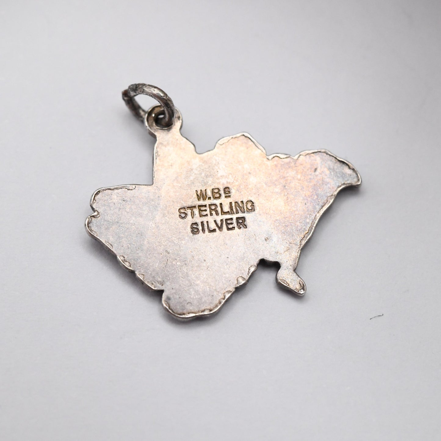 Vintage Sterling Silver Dorset Charm Pendant - Travel | Blue Enamel | England | UK | Souvenir Gift for Charm Bracelet