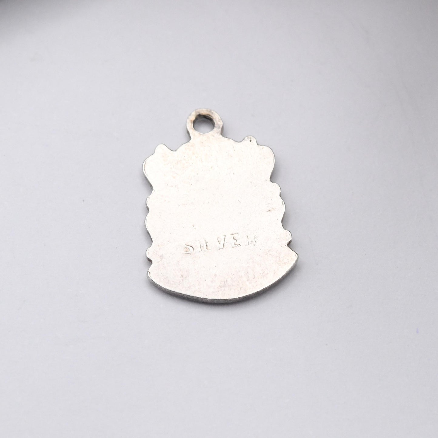 Vintage Sterling Silver & Enamel Great Britain Charm Pendant - Souvenir Gift for Charm Bracelet