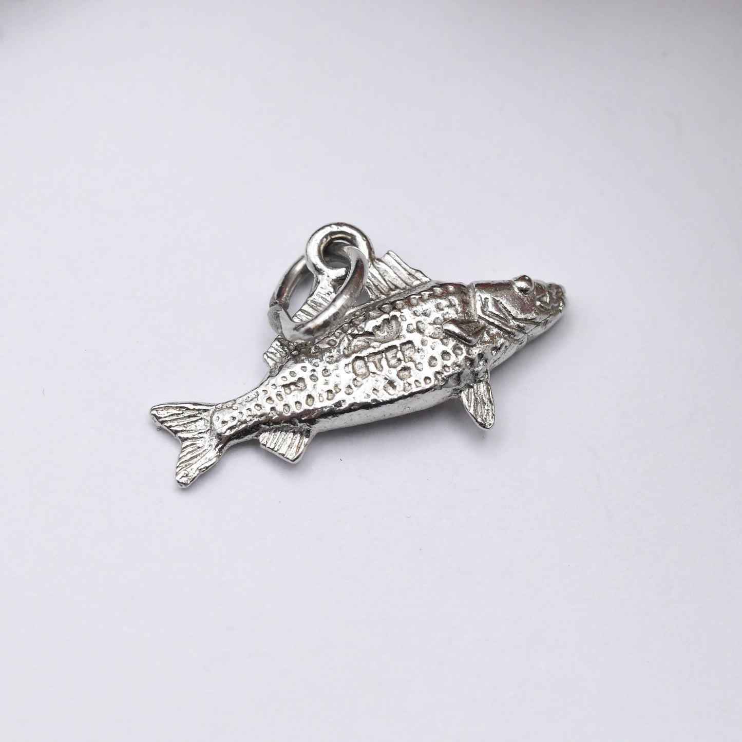 Vintage Sterling Silver Salmon Fish Charm Pendant - Animal Charm | Sea | Ocean | Gift for Charm Bracelet