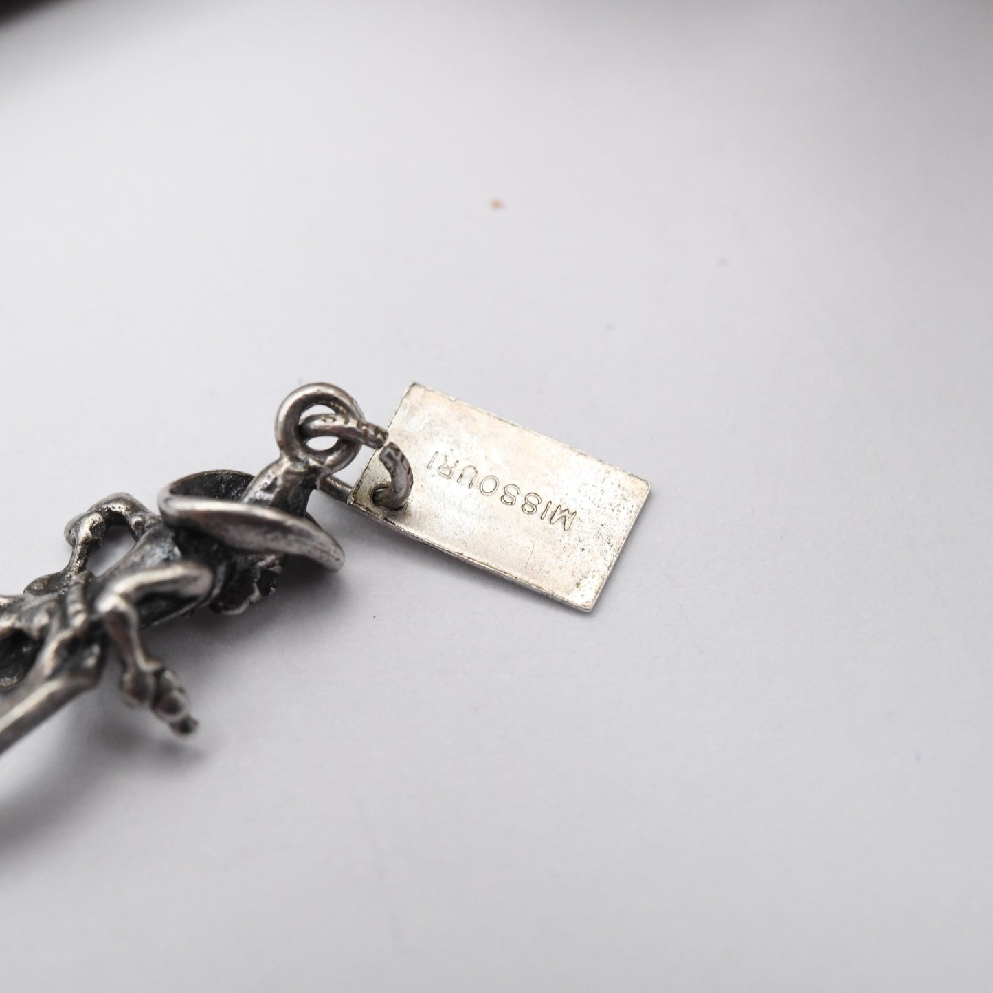 Vintage Sterling Silver Bell Trading Post Cowboy Sheriff Charm Pendant - Rare | Native American | Gift for Charm Bracelet