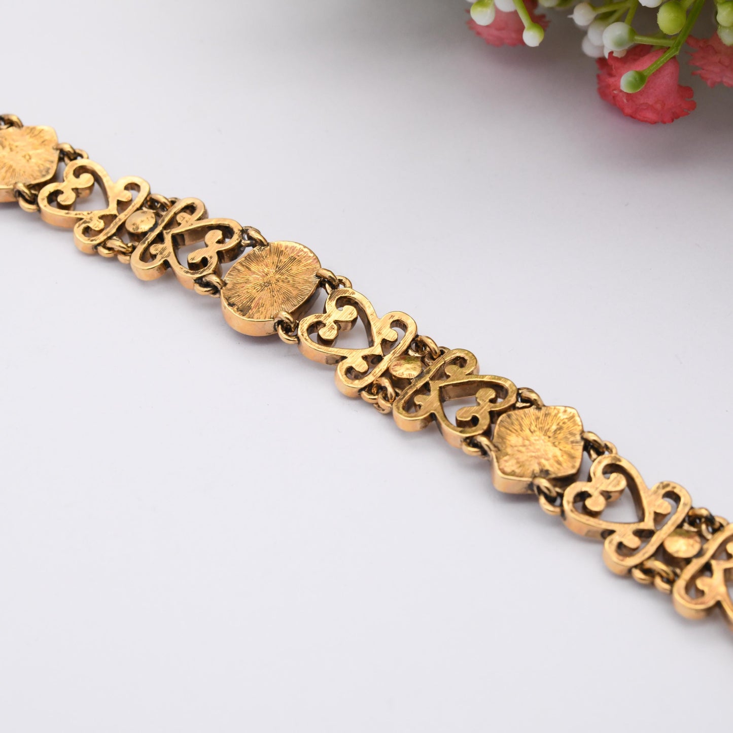 V&A Crystal Love Bracelet Rouge in the Style of Charles Robert Ashbee - Victoria and Albert Museum Collection Antique Reproduction