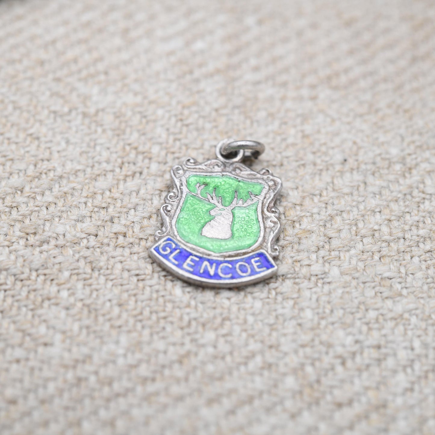 Vintage Sterling Silver Glencoe Charm Pendant - Scottish Charm | Scotland | Souvenir Gift for Charm Bracelet