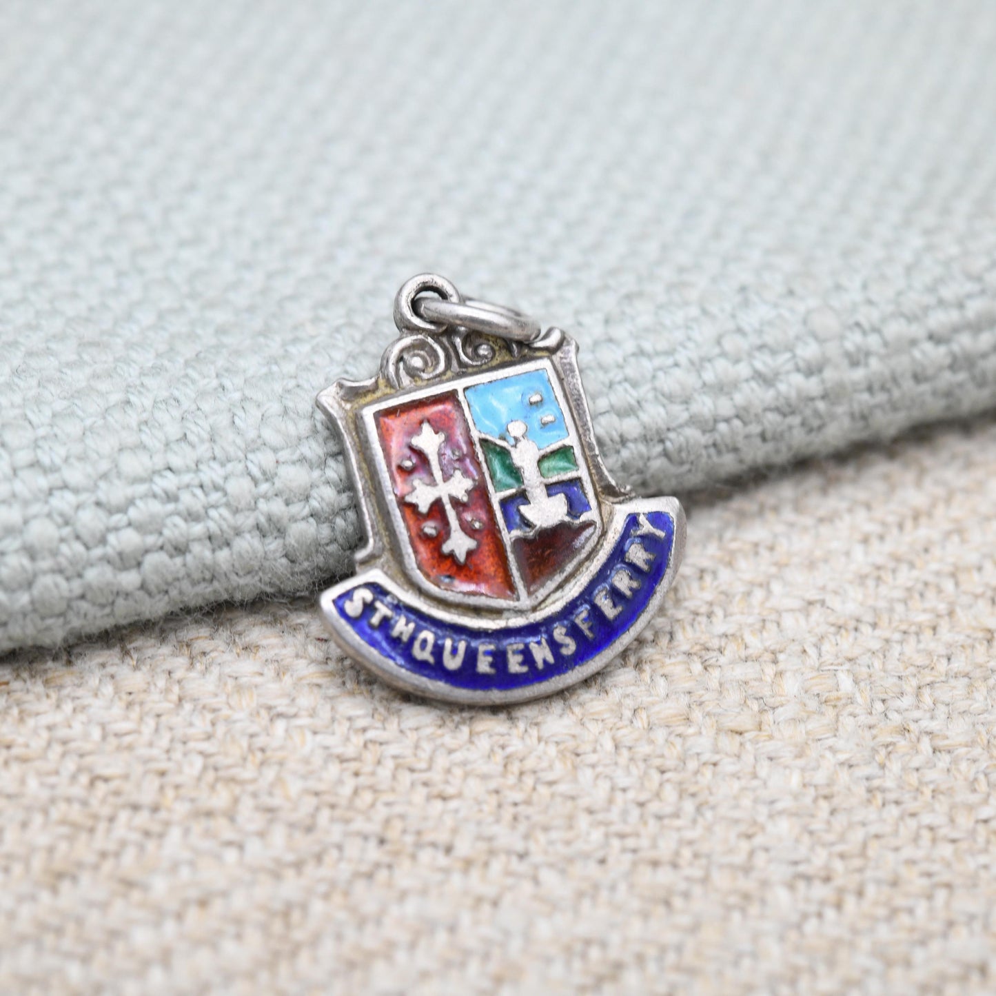 Vintage Sterling Silver South Queensferry Charm Pendant - Scotland | Scottish | Souvenir Gift for Charm Bracelet