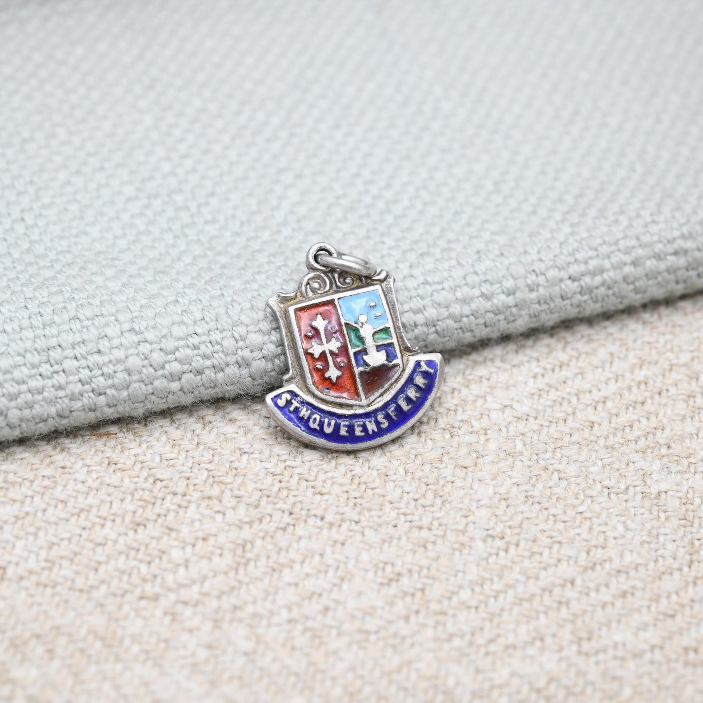 Vintage Sterling Silver South Queensferry Charm Pendant - Scotland | Scottish | Souvenir Gift for Charm Bracelet