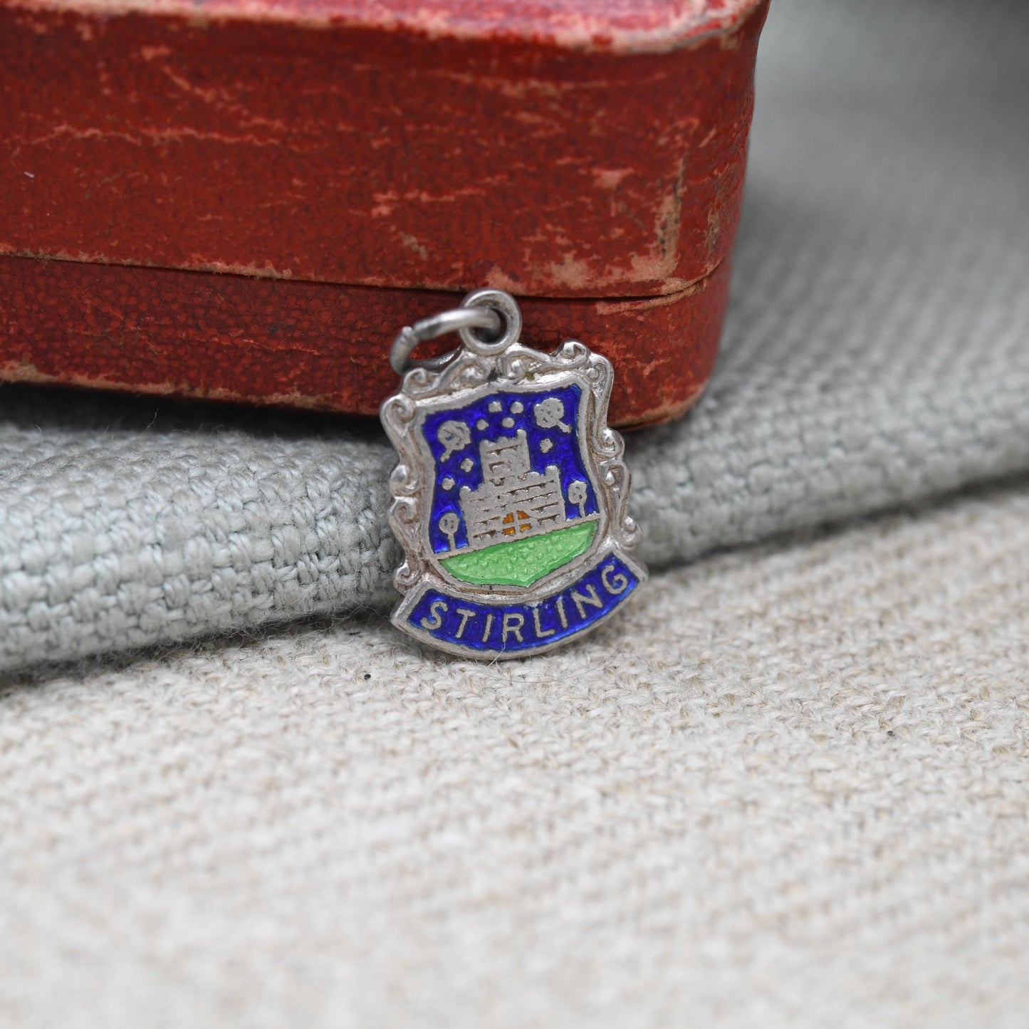 Vintage Sterling Silver Stirling Enamel Souvenir Shield Charm Pendant - Scotland | Travel | Tourist | Souvenir Gift for Charm Bracelet