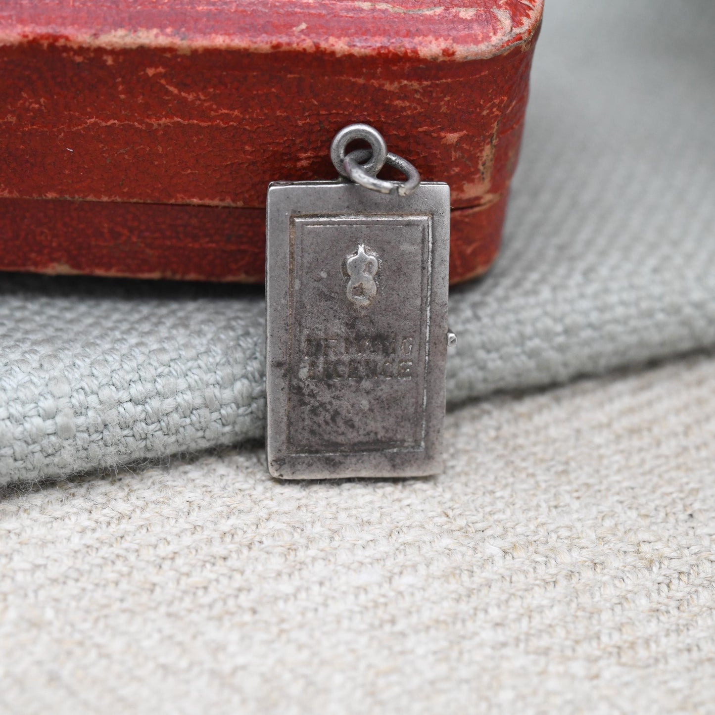 Vintage Sterling Silver Opening Driving License Charm Pendant - Licence | Opening Book | Travel | Gift for Charm Bracelet Necklace Stack