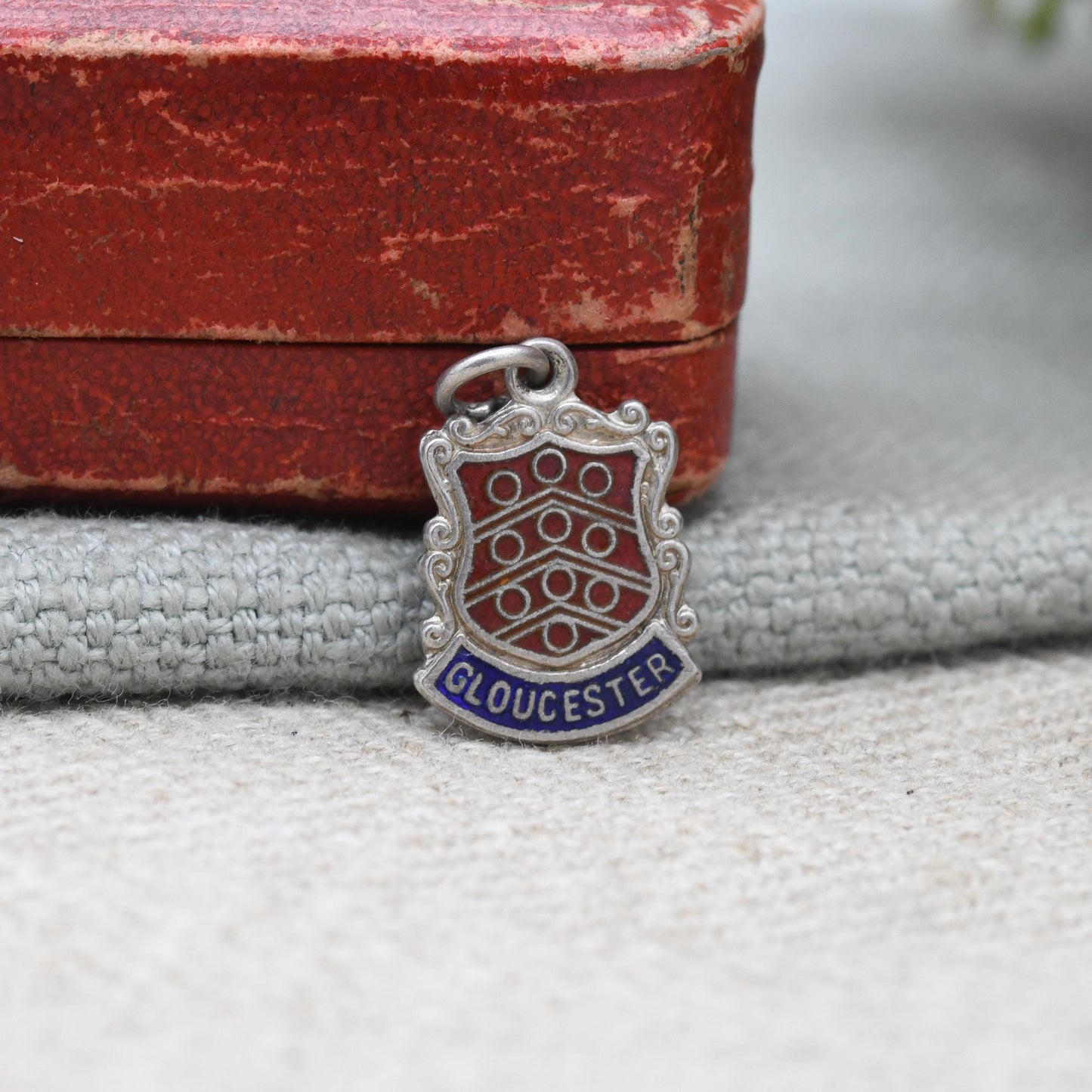 Vintage Sterling Silver Gloucester Charm Pendant - England | Gloucester | Souvenir Gift for Charm Bracelet