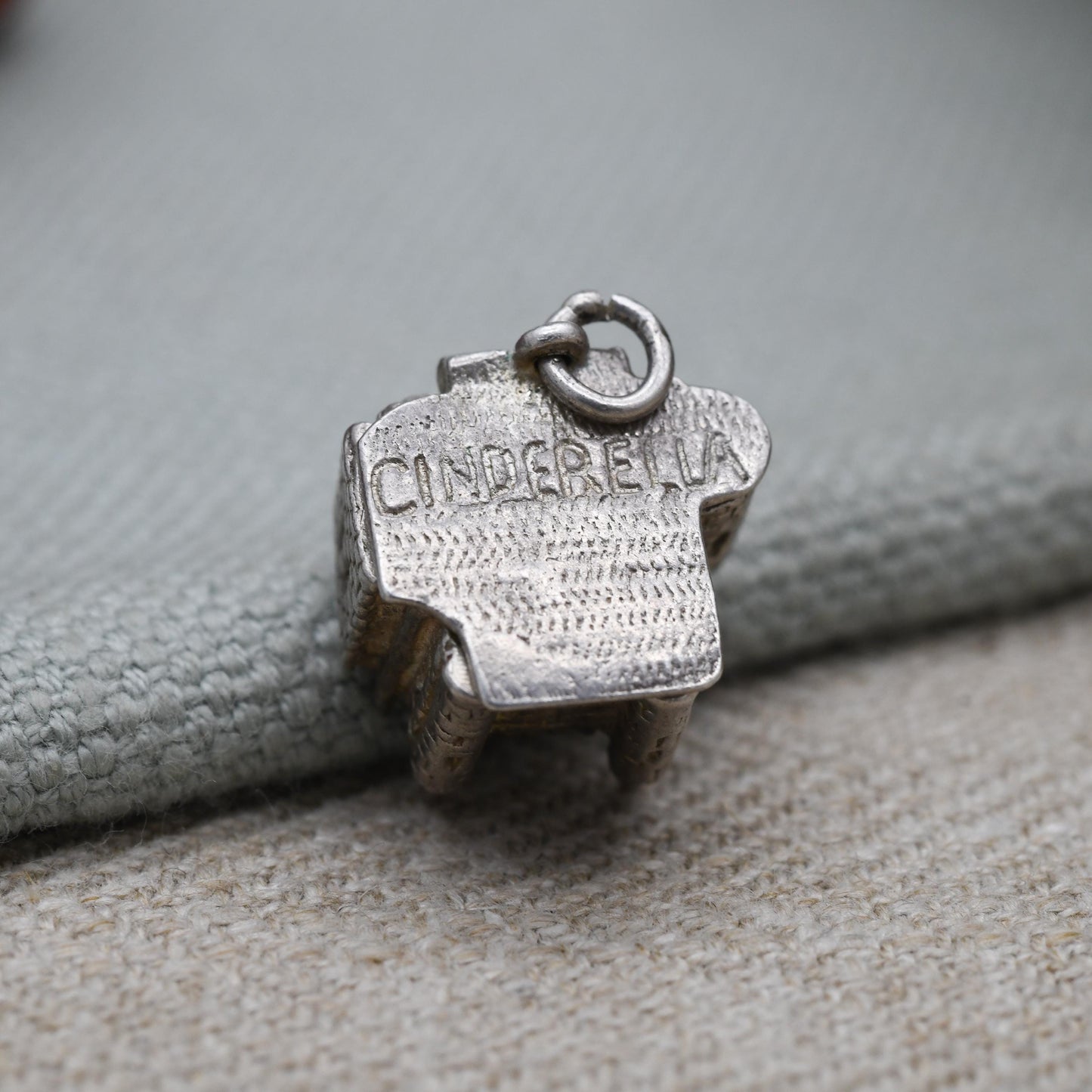 Vintage Sterling Silver Cinderella Castle Charm Pendant - Royal Princess | Souvenir Gift for Charm Bracelet