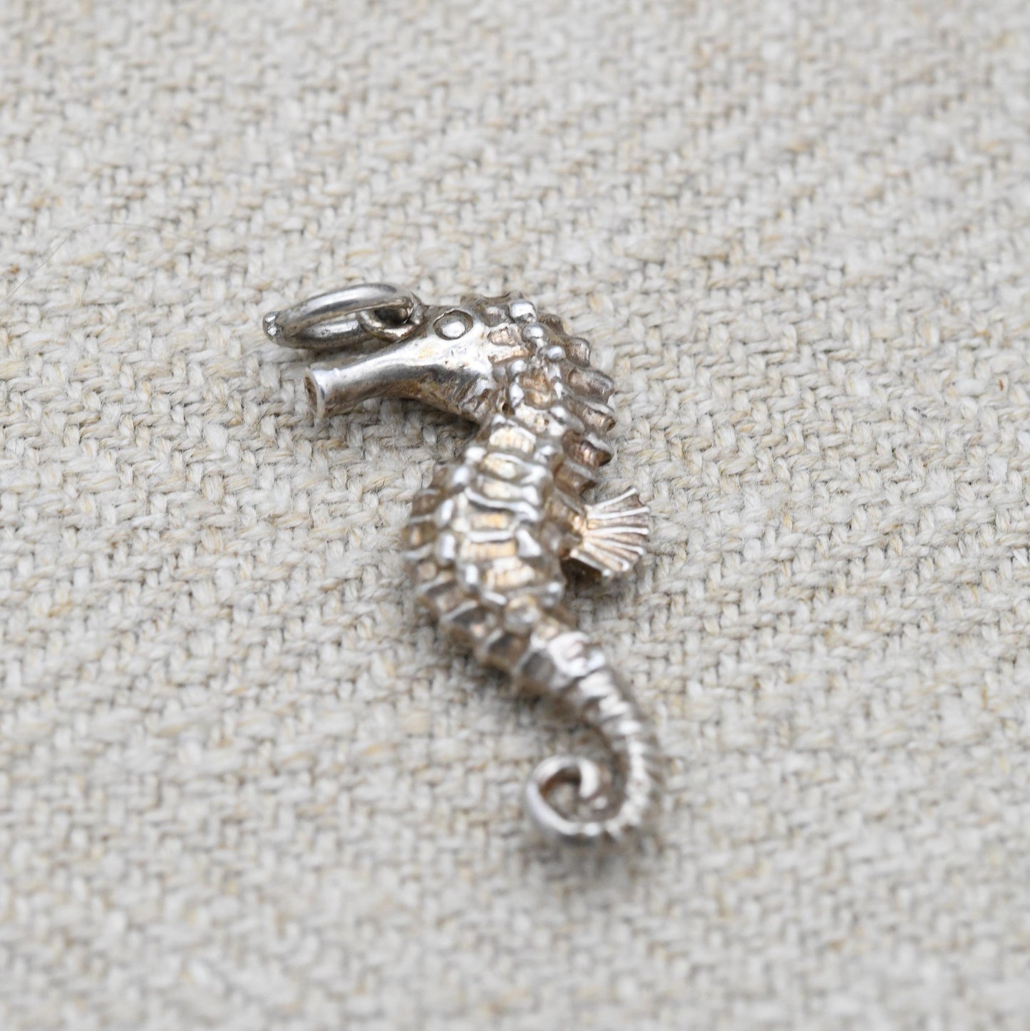 Sterling Silver Seahorse Charm Pendant - Cute Sea Creature Pendant | Gift for Charm Bracelet Necklace Stack