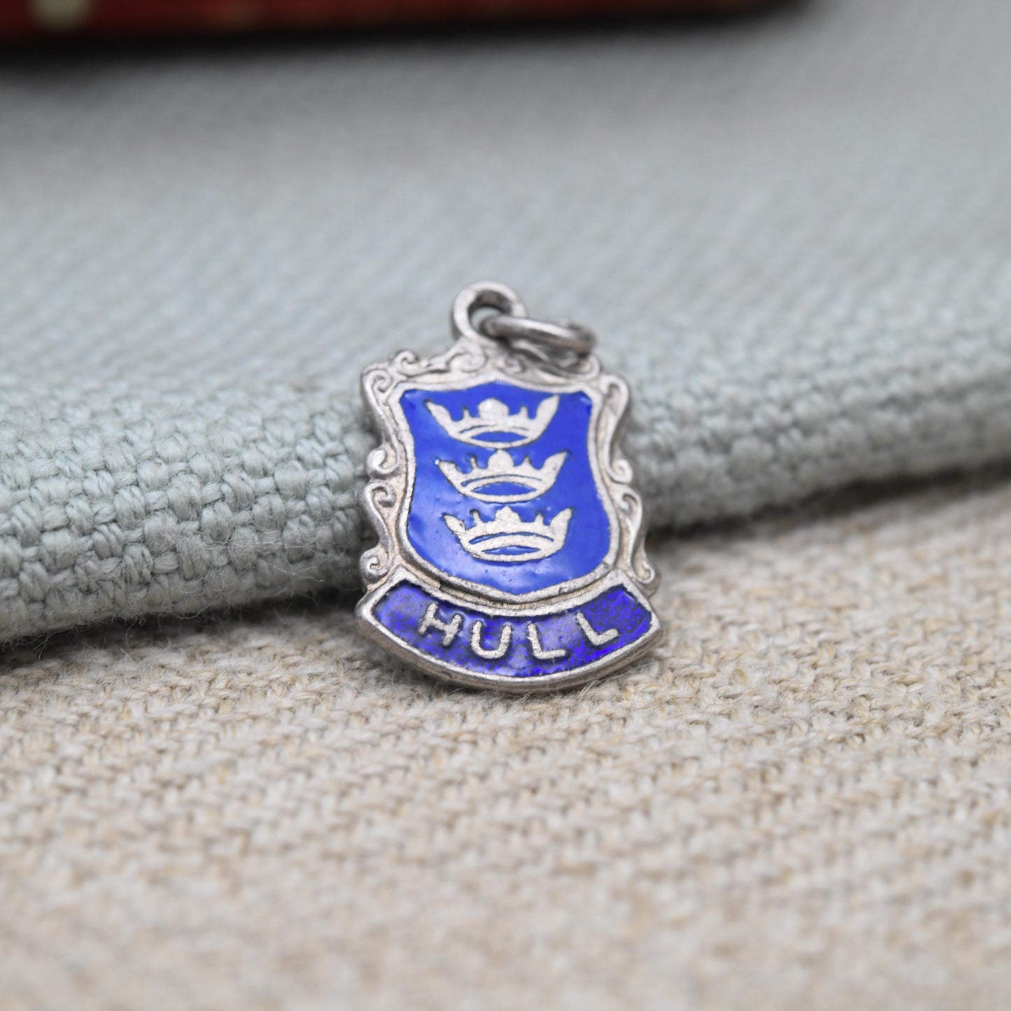 Vintage Sterling Silver Hull Charm Pendant - England | East Yorkshire | Souvenir Gift for Charm Bracelet