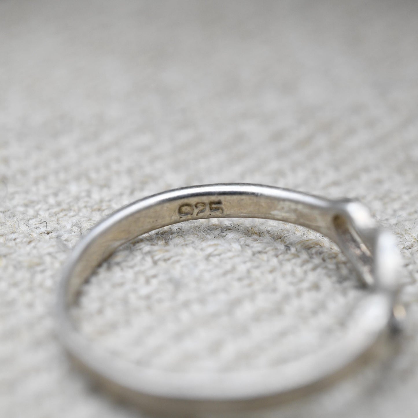 Vintage Sterling Silver Heart Ring - Two Linked Love Hearts | Friendship | Love | Gift | UK Size - K 1/2 | US Size - 5 1/2