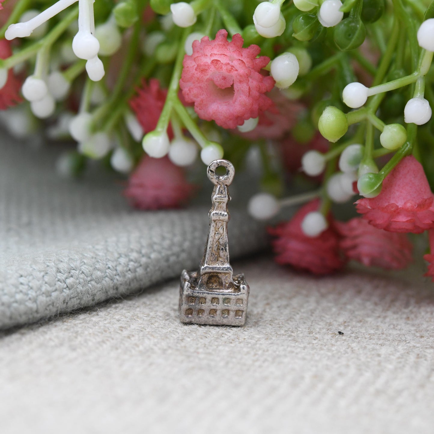 Vintage Sterling Silver Blackpool Tower Charm Pendant - Lancashire | Seaside | Beach Holiday | Souvenir Gift for Charm Bracelet