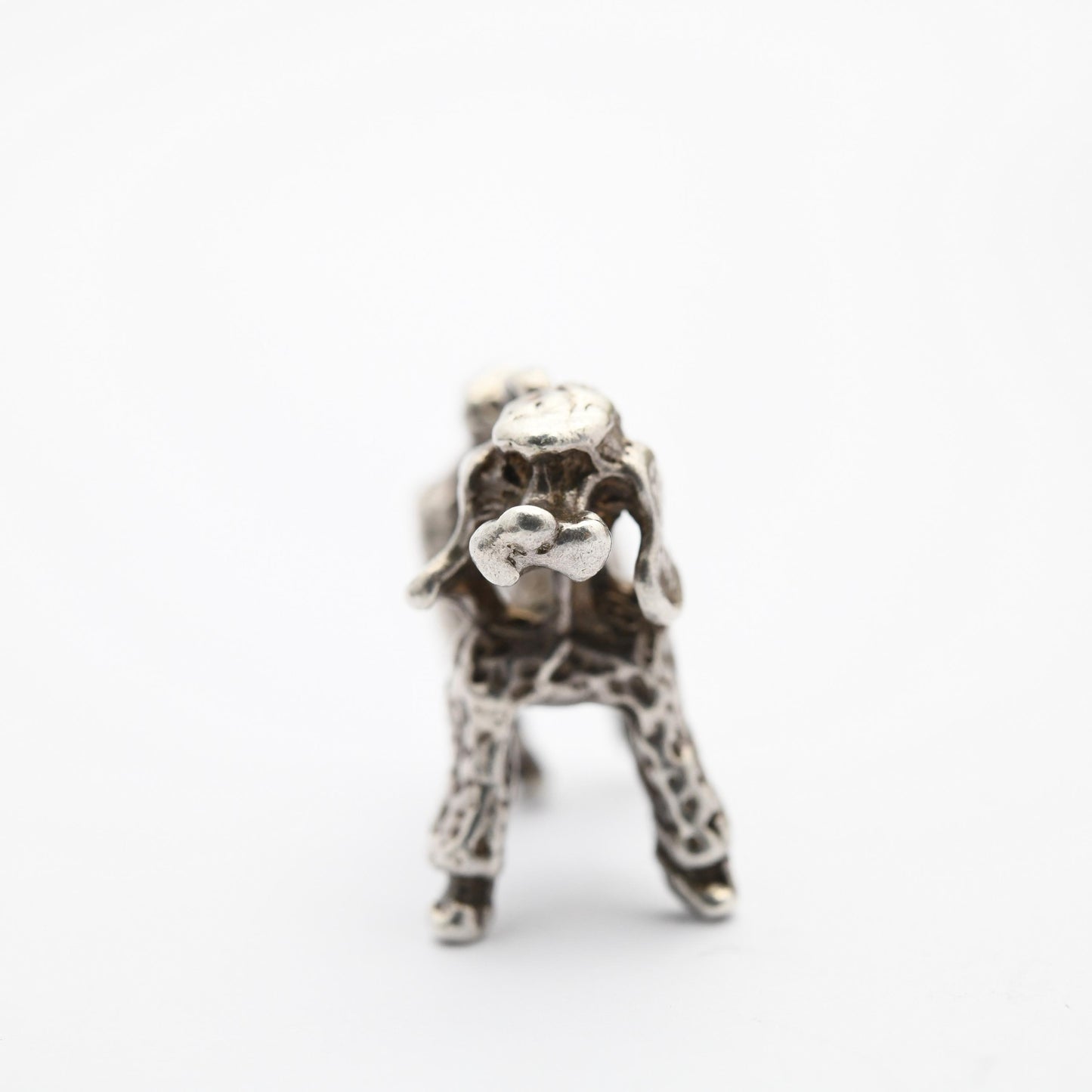 Vintage Sterling Silver Poodle Charm Pendant - | Dog Charm | Gift for Charm Bracelet