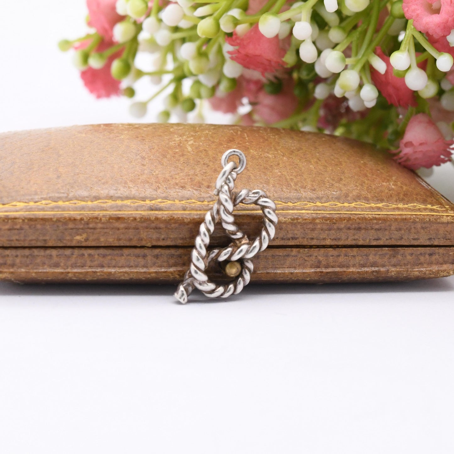 Vintage Sterling Silver Rope Knot Pendant Charm - Naval Knot | Maritime Charm | Charm Pendant for Charm Necklace