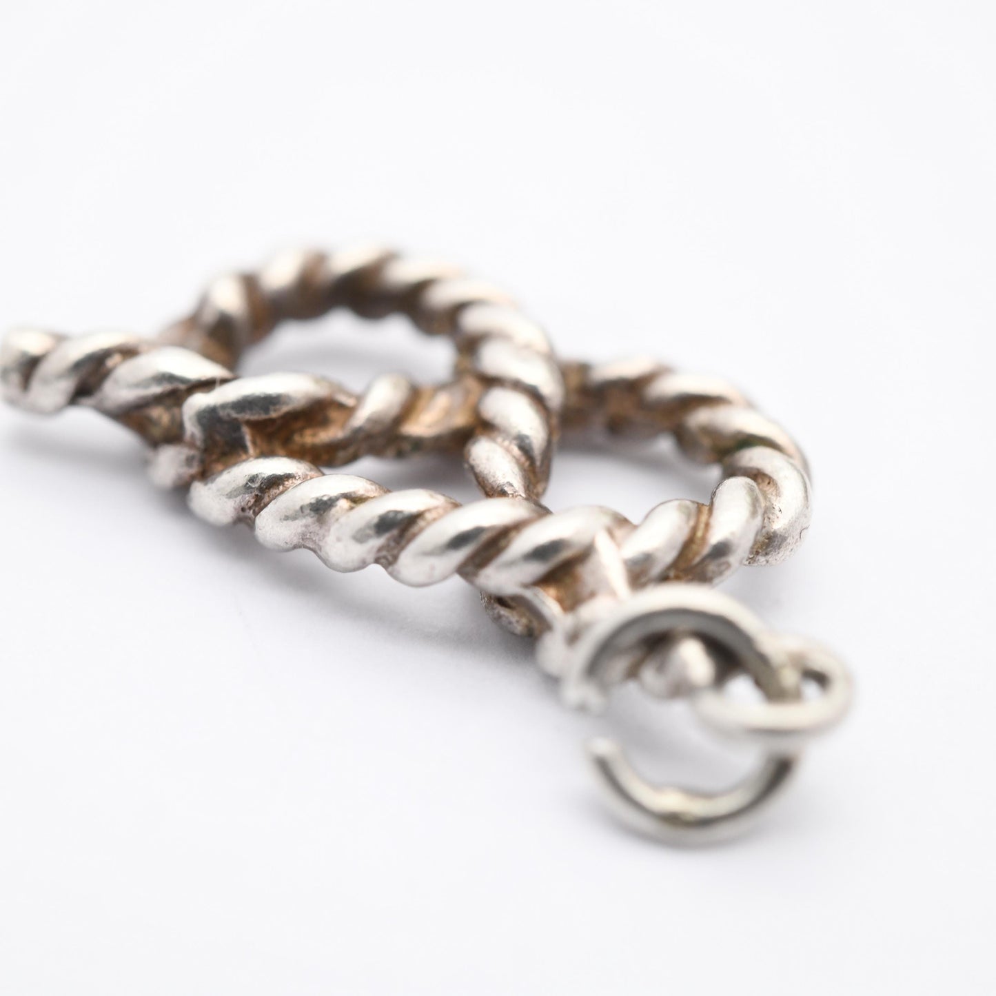 Vintage Sterling Silver Rope Knot Pendant Charm - Naval Knot | Maritime Charm | Charm Pendant for Charm Necklace