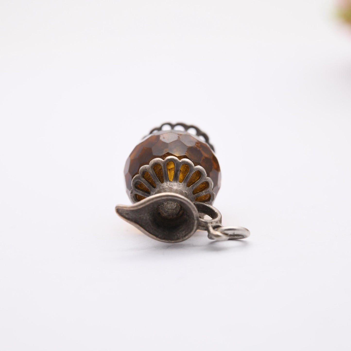 Vintage Sterling Silver Jug Charm Pendant - Decanter | Ornate Cut Out Design | Gift for Charm Bracelet