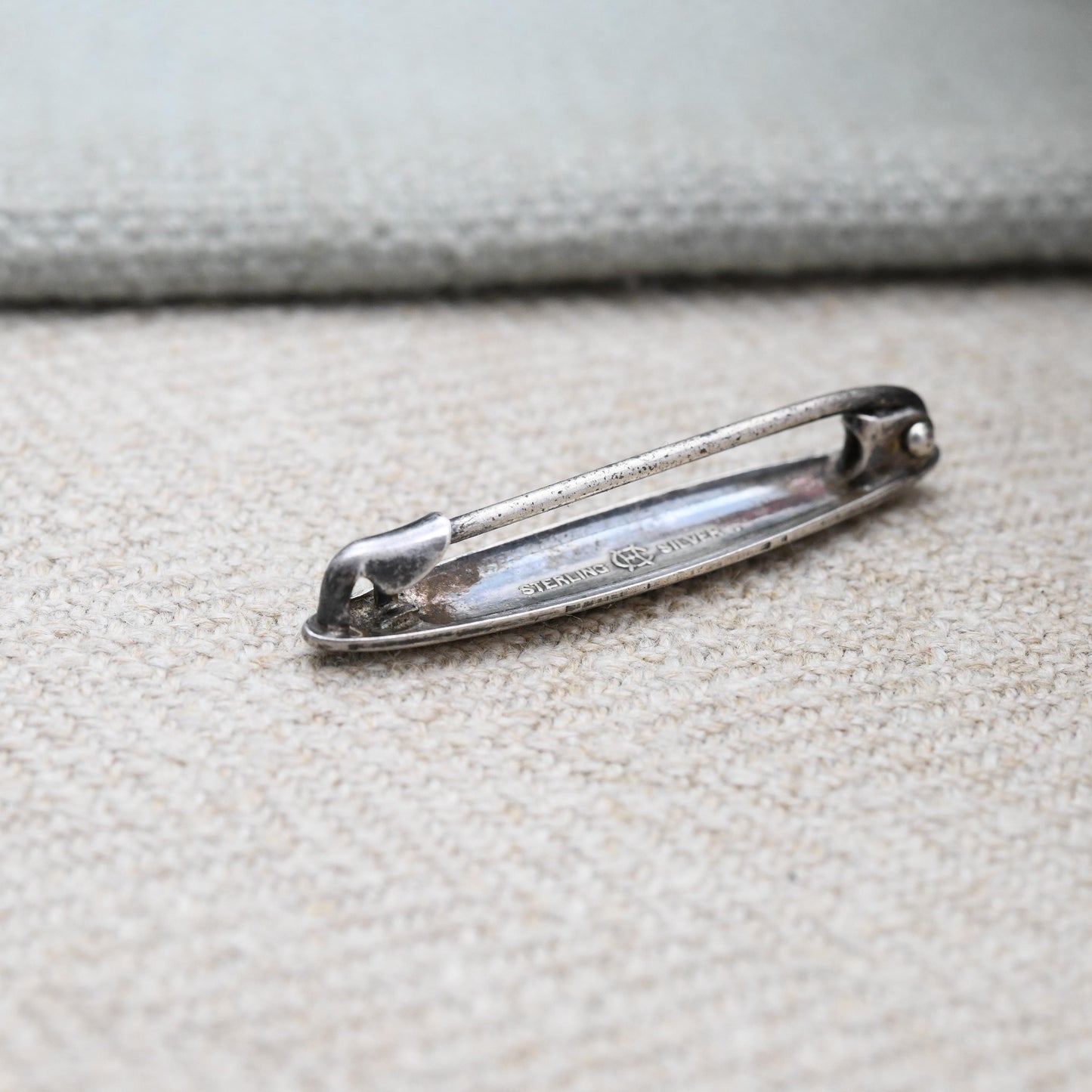 Antique Charles Horner Baby Brooch Sterling Silver - Edwardian Bar Brooch Collectable Minimal Silver Jewellery