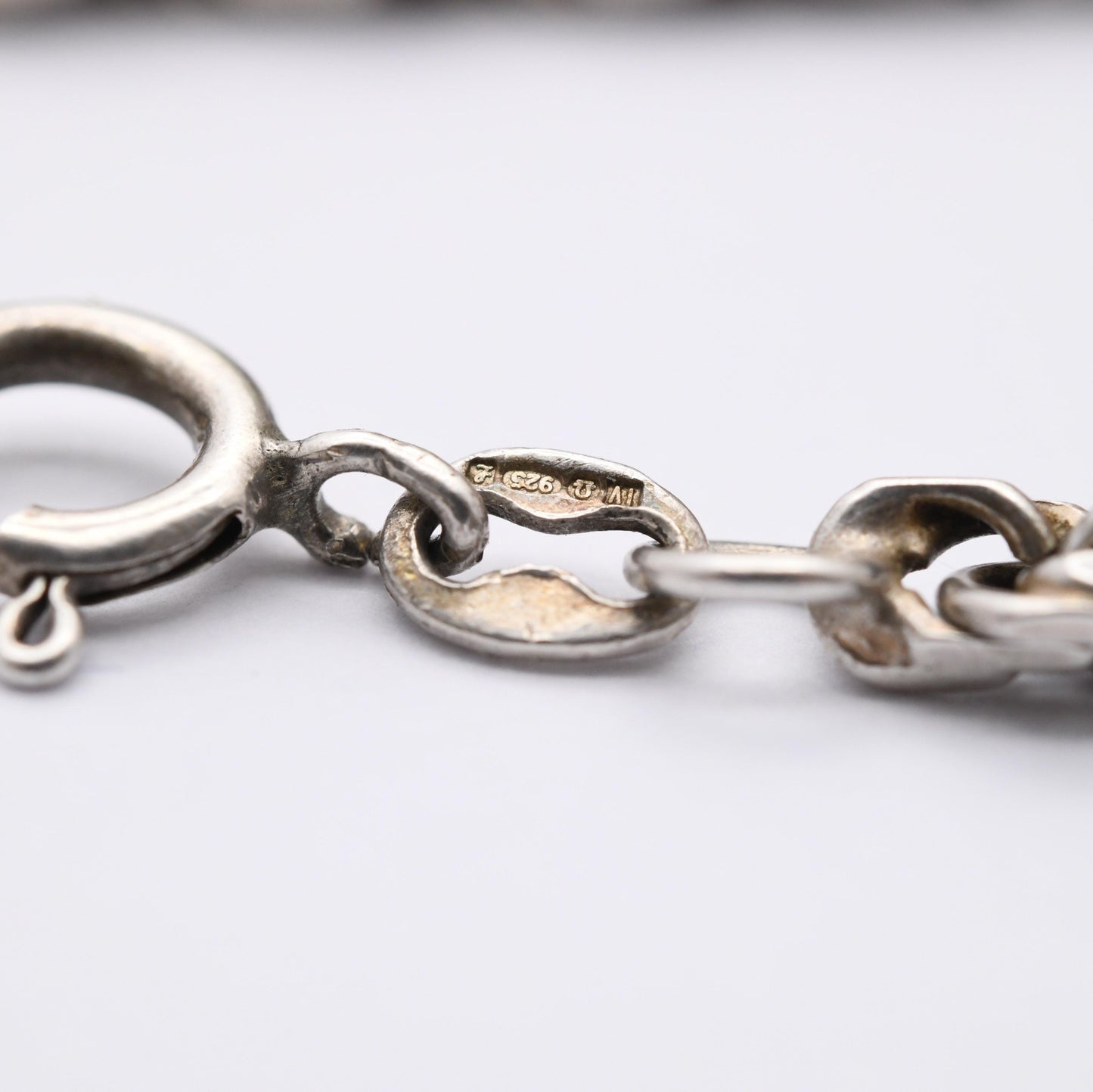 Vintage Sterling Silver Chain Bracelet, 1985 - Prince of Wales Links | Unisex | Everyday Wear