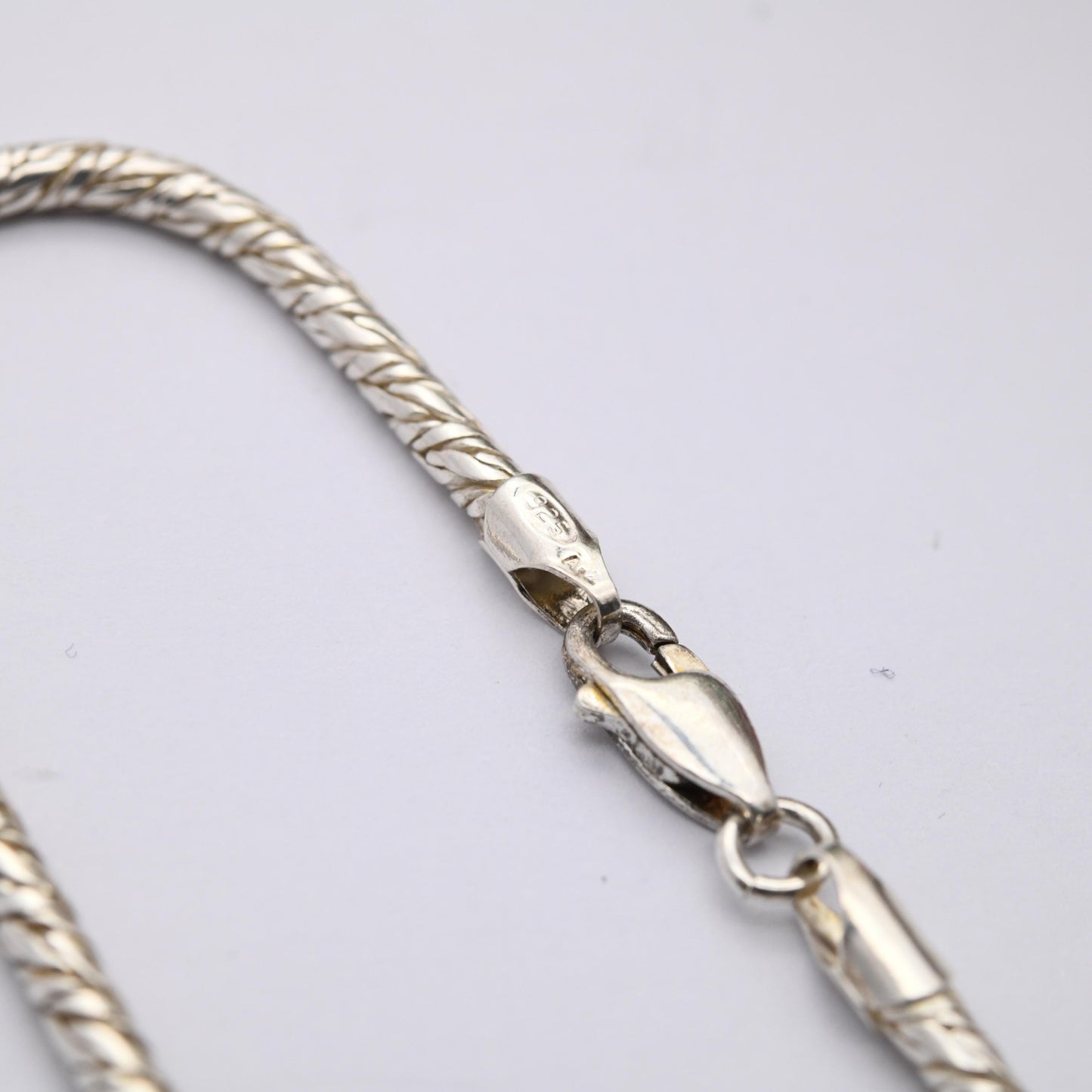 Vintage Sterling Silver Rope Link Bracelet - Unisex | Gift