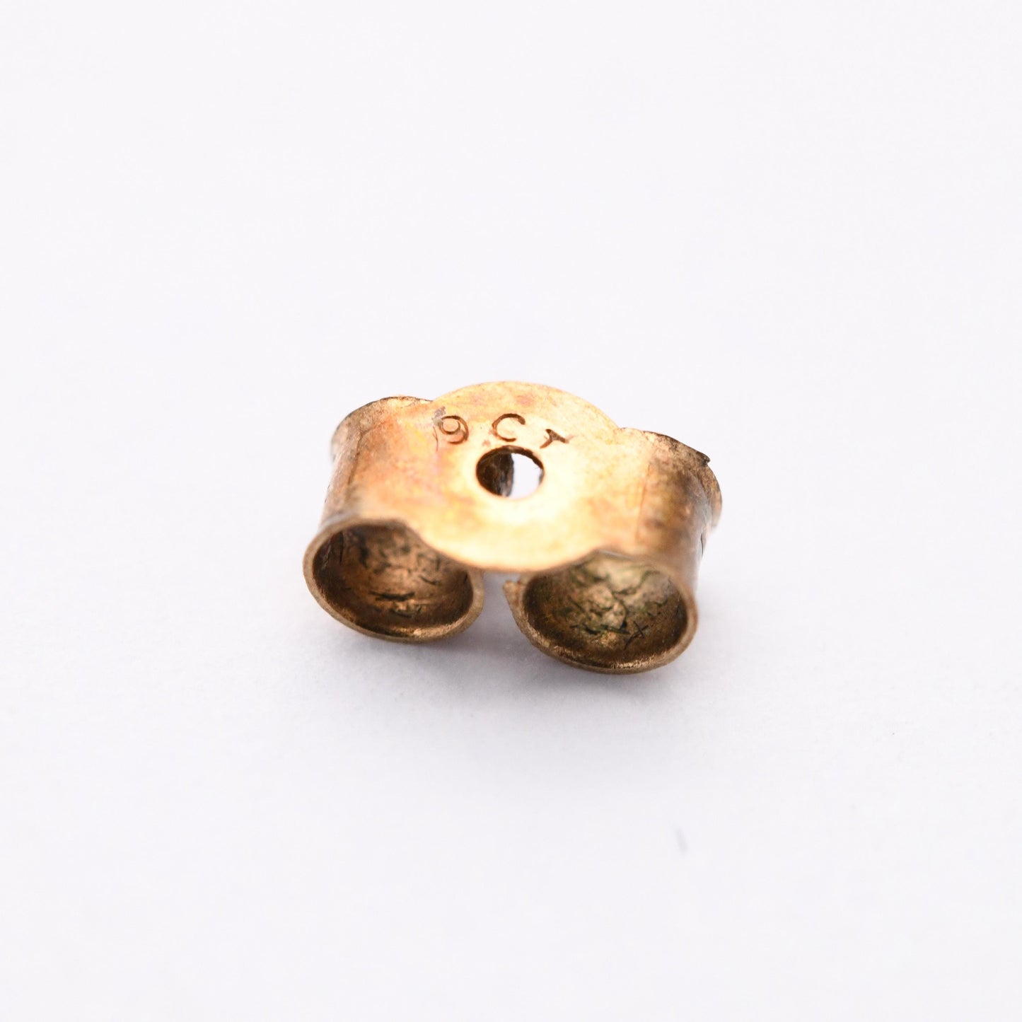 Vintage 9ct Gold Clover Stud Earrings - Diamond Cut Design | Three Leaf Lucky Clover | Butterfly Backs | Solid Gold | Gift for Her