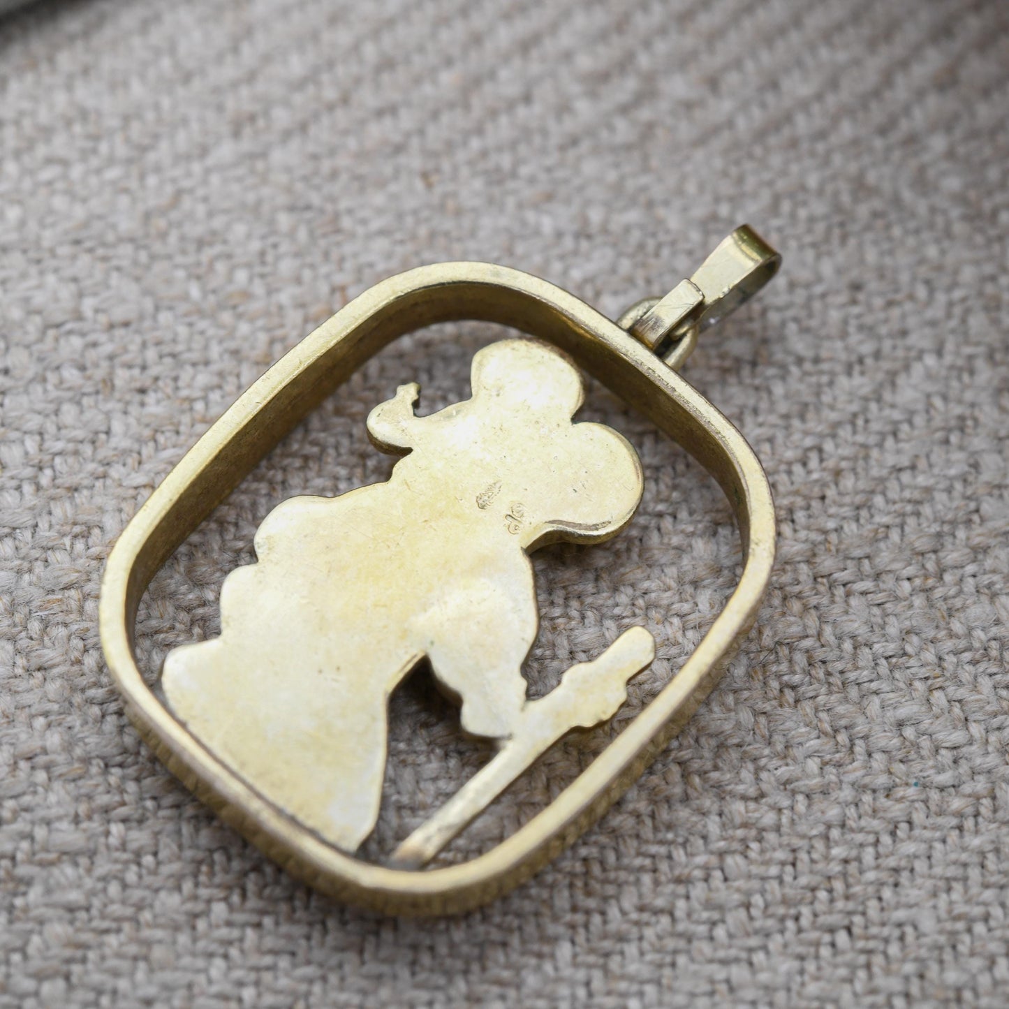 Vintage Kollmar & Jourdan Gold Plated St Christopher Pendant Openwork c. 1960s - Mid-Century German Designers KJ