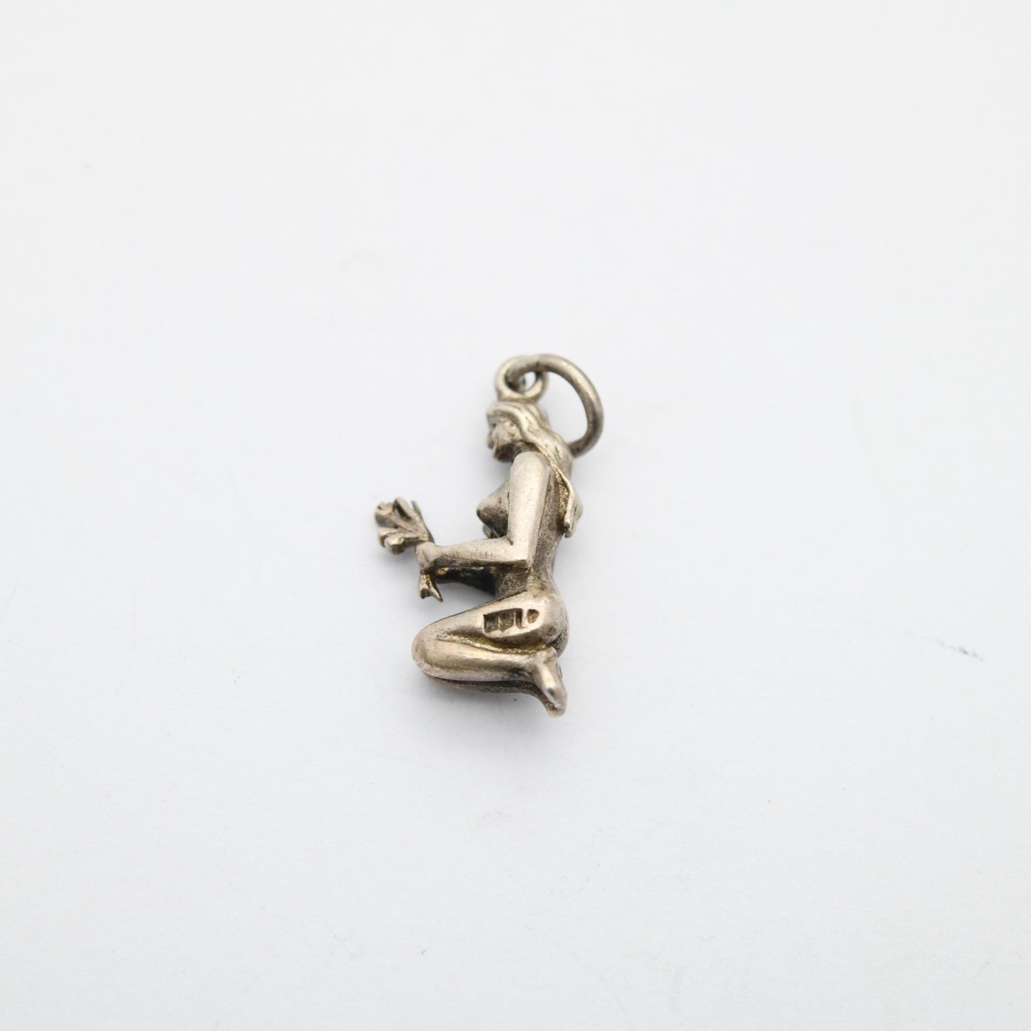 Vintage Sterling Silver Goddess Ceres Demeter Charm Pendant - Goddess of the Harvest, Fertility, and the Earth | Gift for Charm Bracelet
