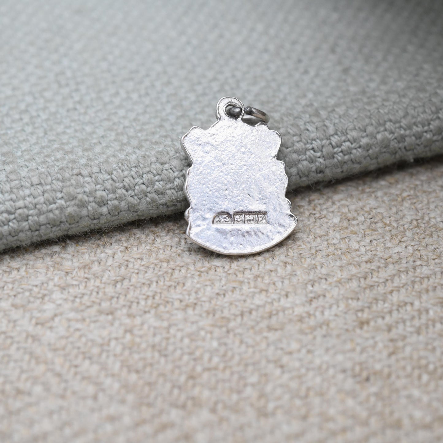 Vintage Sterling Silver Enamel Wakefield Souvenir Shield Charm Pendant - England | Yorkshire | Tourist | Souvenir Gift for Charm Bracelet