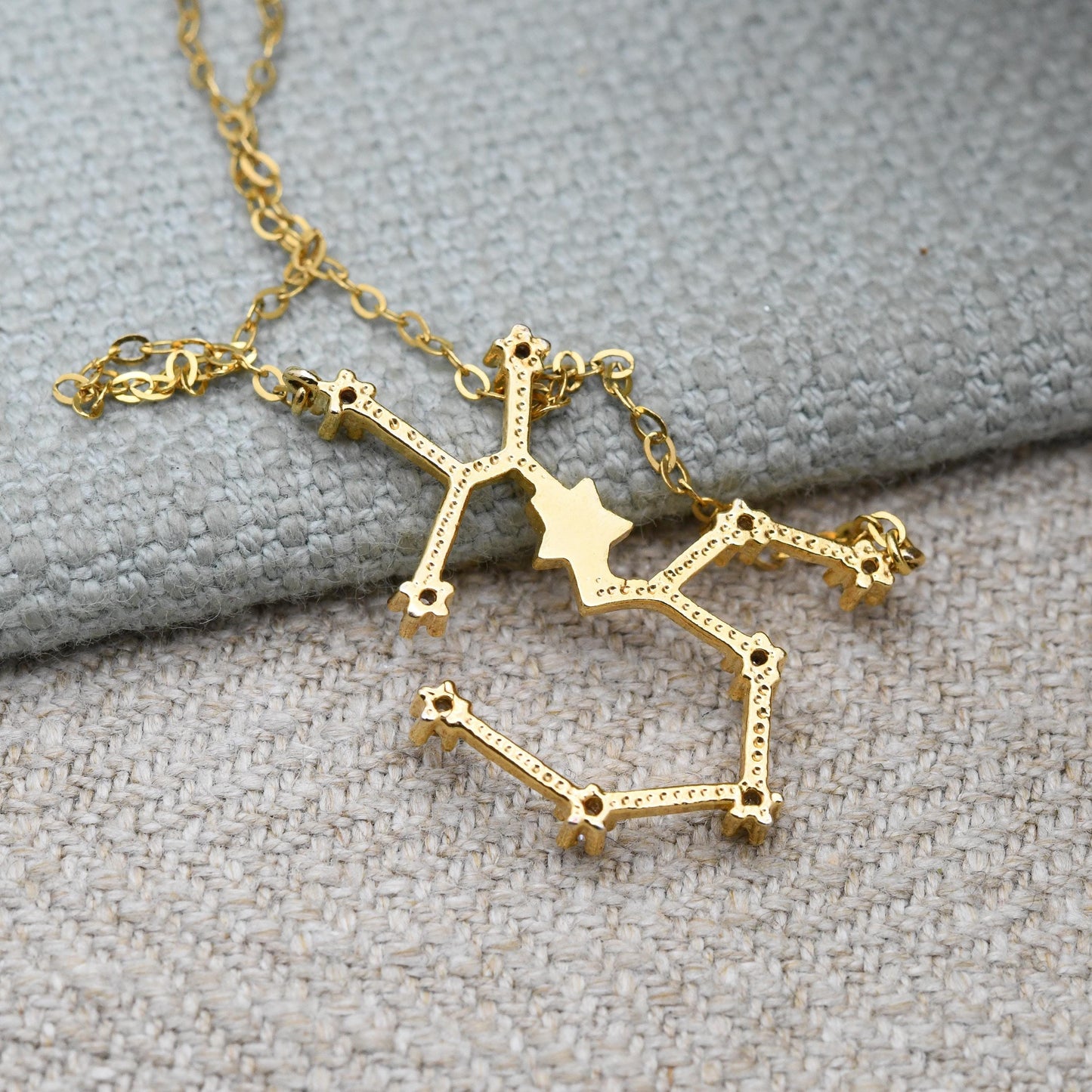 14ct Gold Filled Sagittarius Constellation Star Sign Pendant Necklace
