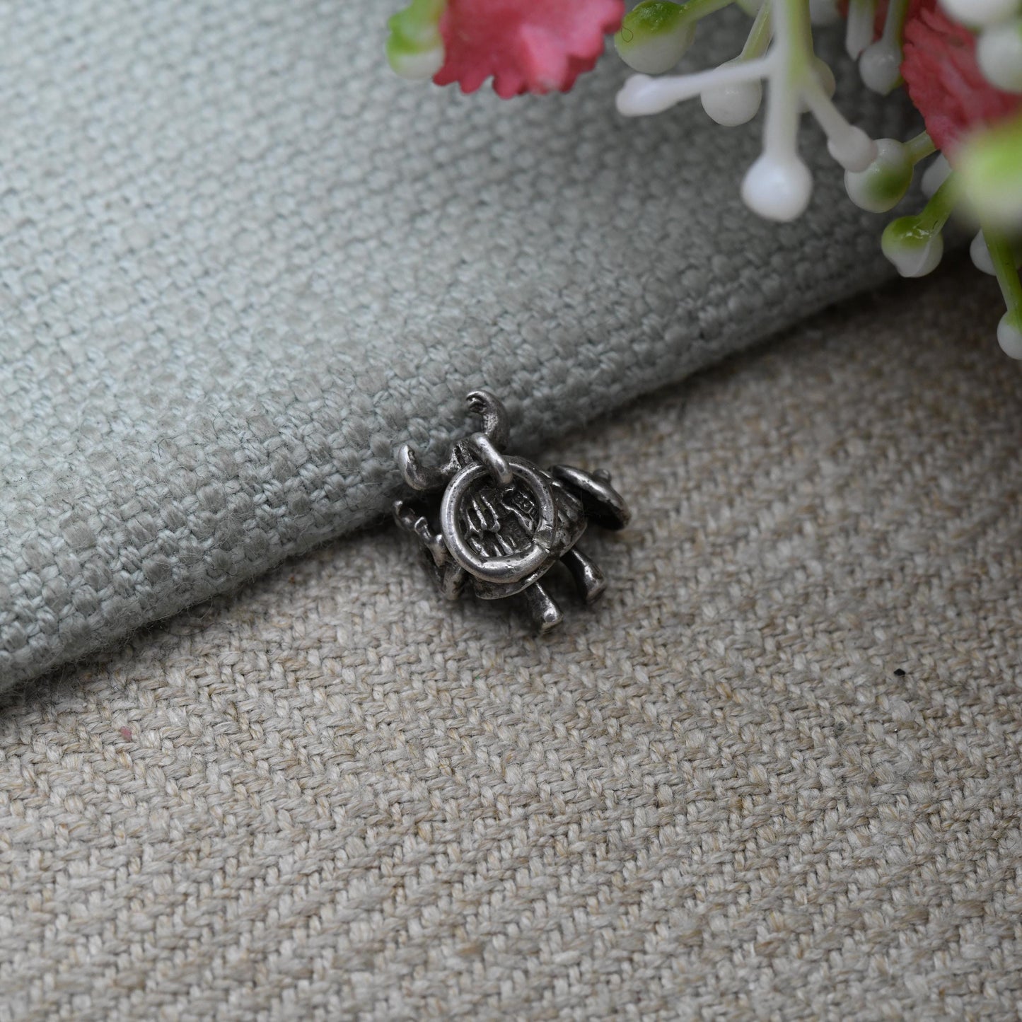 Vintage Sterling Silver Little Moving Viking Man Charm Pendant - Vikings | Small | Celt | Norseman | Souvenir Gift for Charm Bracelet