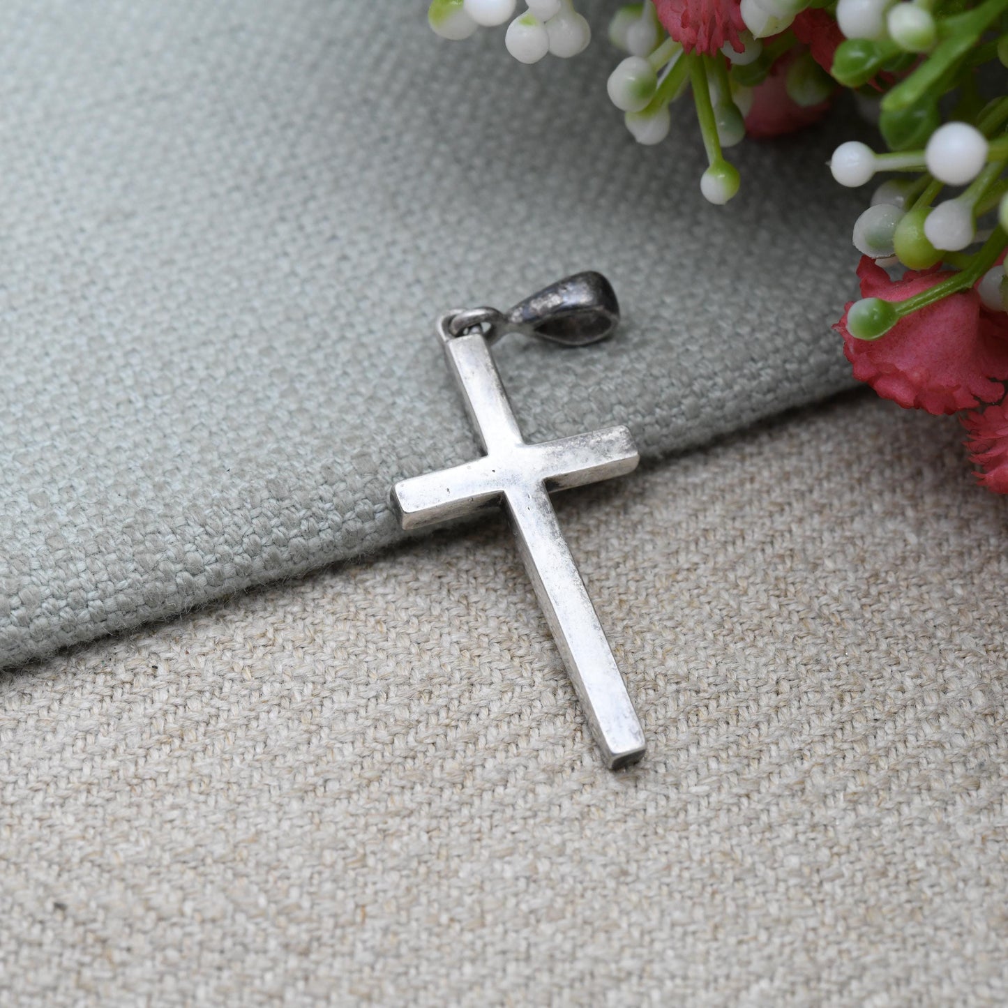 Vintage Sterling Silver Millennium Hallmark Cross Pendant 2000 - Scottish Christian St John | Religious Jewellery | Gift for Necklace