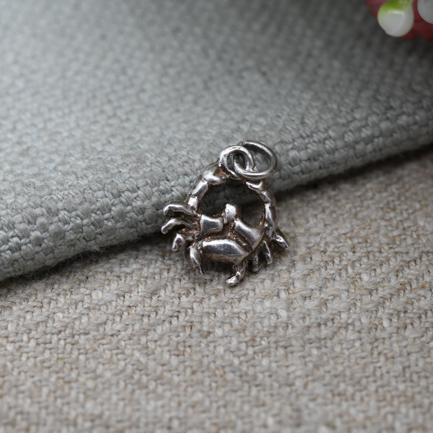Vintage Sterling Silver Crab Charm Pendant - Animal Charm | Sea | Ocean | Gift for Charm Bracelet