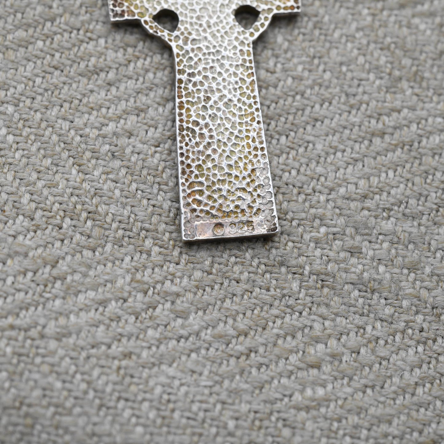 Vintage Silver Celtic Cross Pendant - Chunky Cross with Celtic Twists | Vintage Religious Jewellery Gift