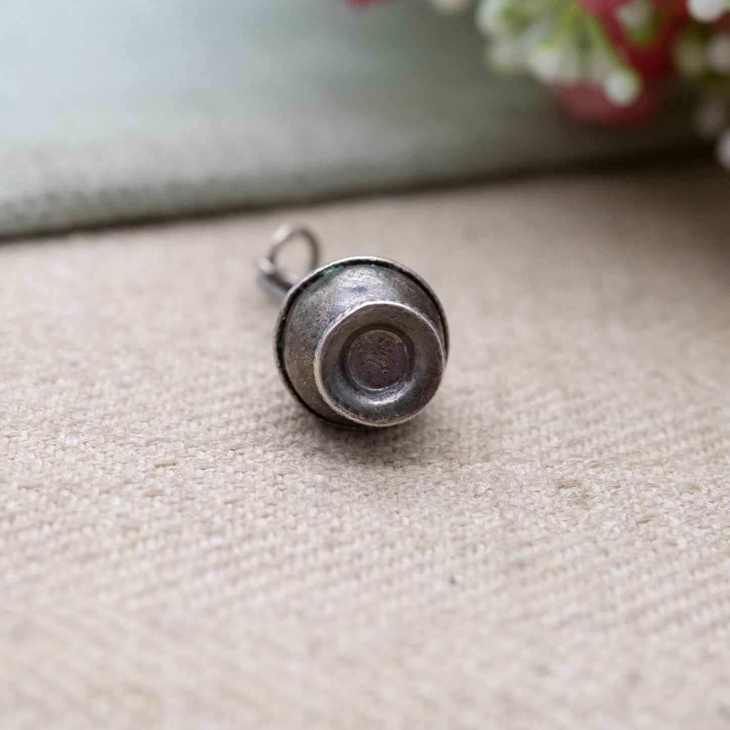 Vintage Silver Jug Charm Pendant - Decanter | Ornate Design | Gift for Charm Bracelet